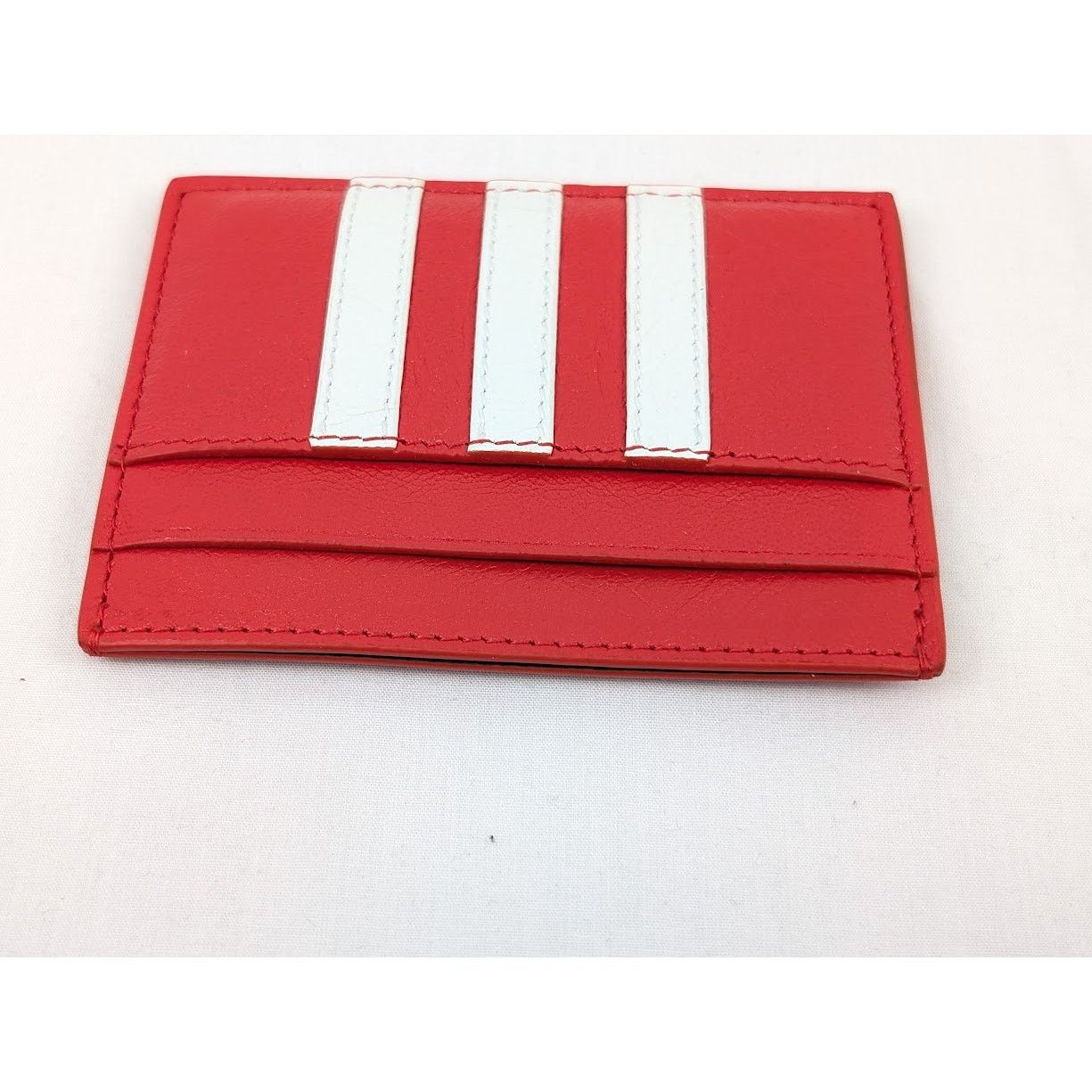 Balenciaga o1rshd1 Q:3 /DUP/ Size:OS / Arena Lamb Card Holder Red/White Size ONE SIZE - 8 Thumbnail