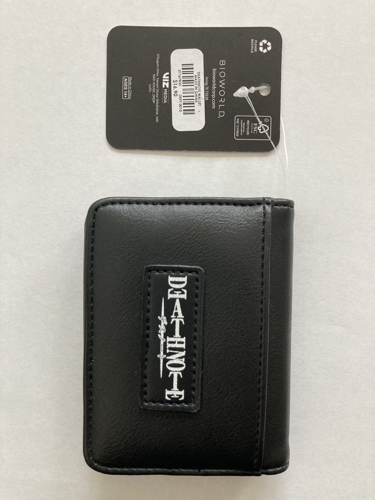 Hot Topic DEATH NOTE CARD WALLET BIFOLD CARDHOLDER BIOWORLD MANGA VIZ Size ONE SIZE - 3 Thumbnail