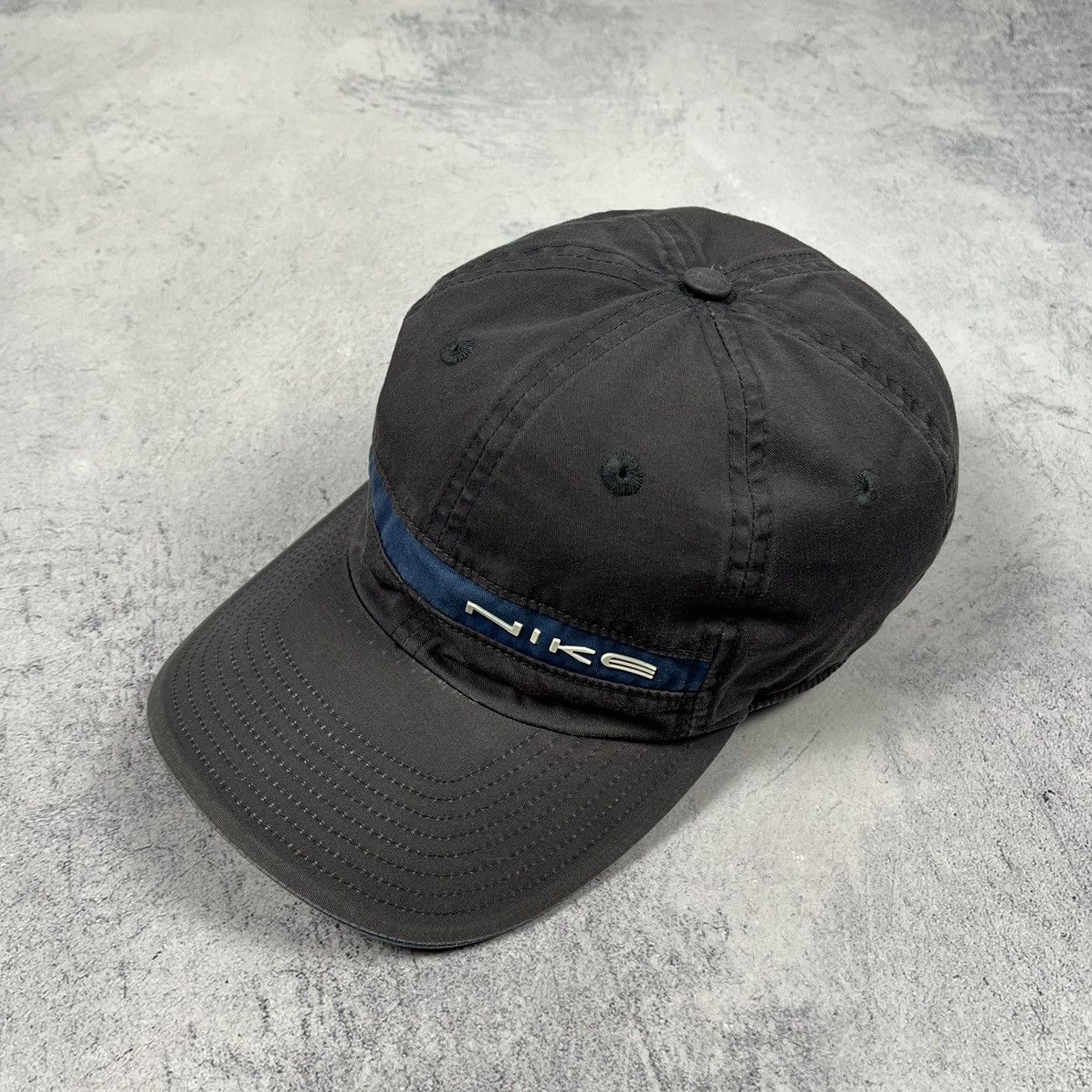 Nike Vintage Nike big logo faded cap 90’s Size ONE SIZE - 1 Thumbnail