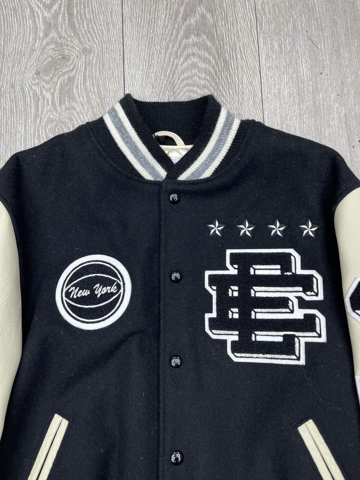 Eric Emanuel Eric Emanuel EE Varsity Jacket Black White Size US L / EU 52-54 / 3 - 3 Thumbnail