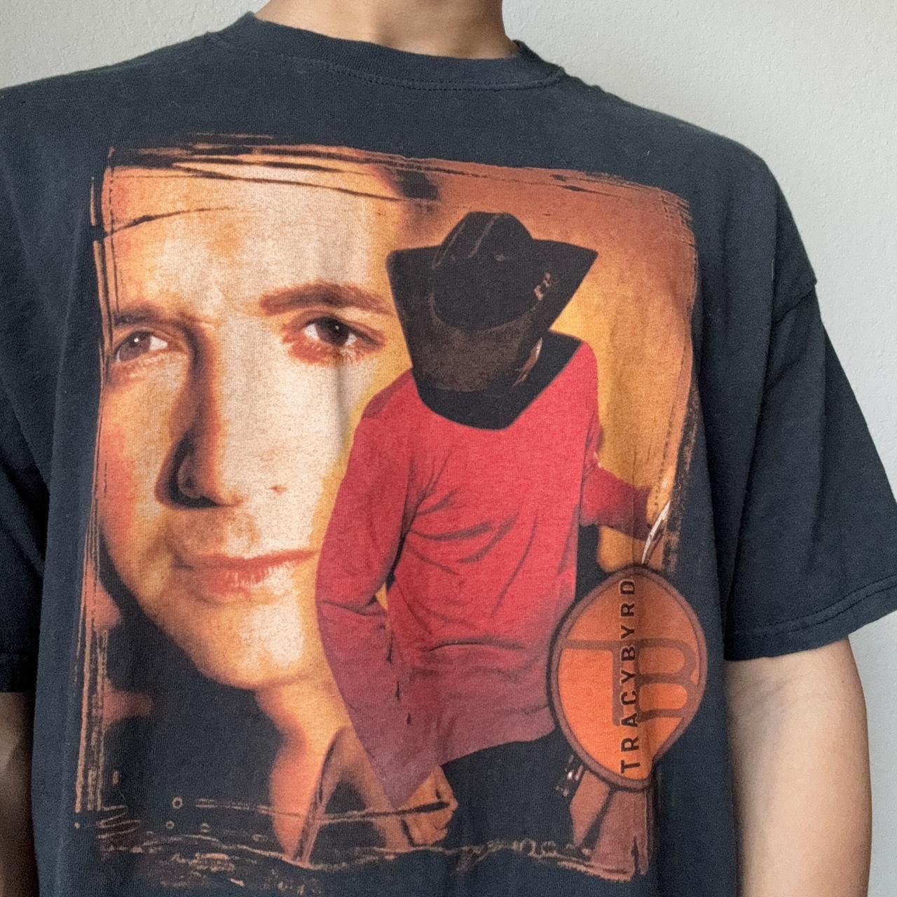 Band Tees × Vintage Vintage Tracy Byrd 2002 Band Graphics Black Tee Shirt Size US XL / EU 56 / 4 - 4 Thumbnail