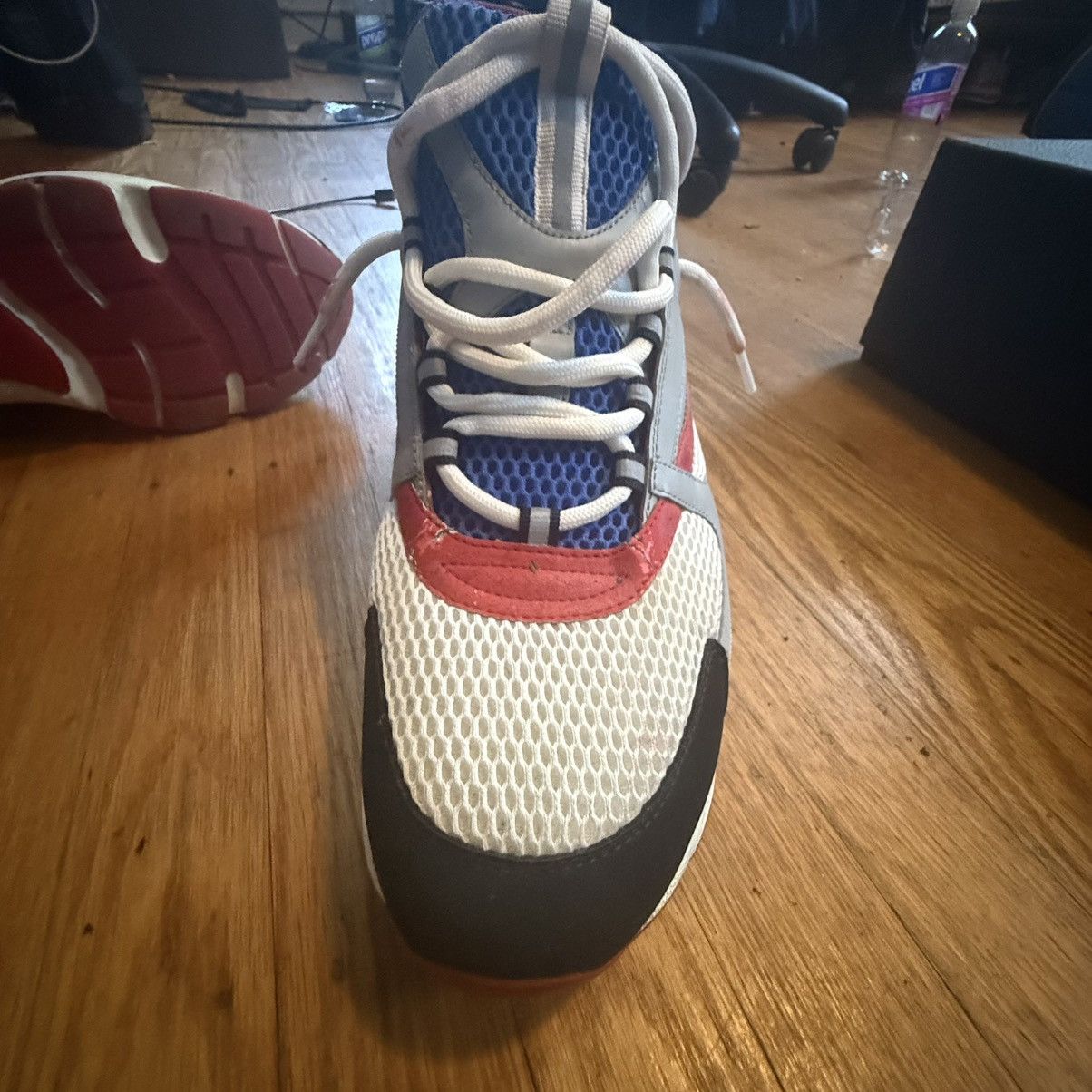 Dior Dior b22 “ white red blues” Size US 12 / EU 45 - 3 Thumbnail