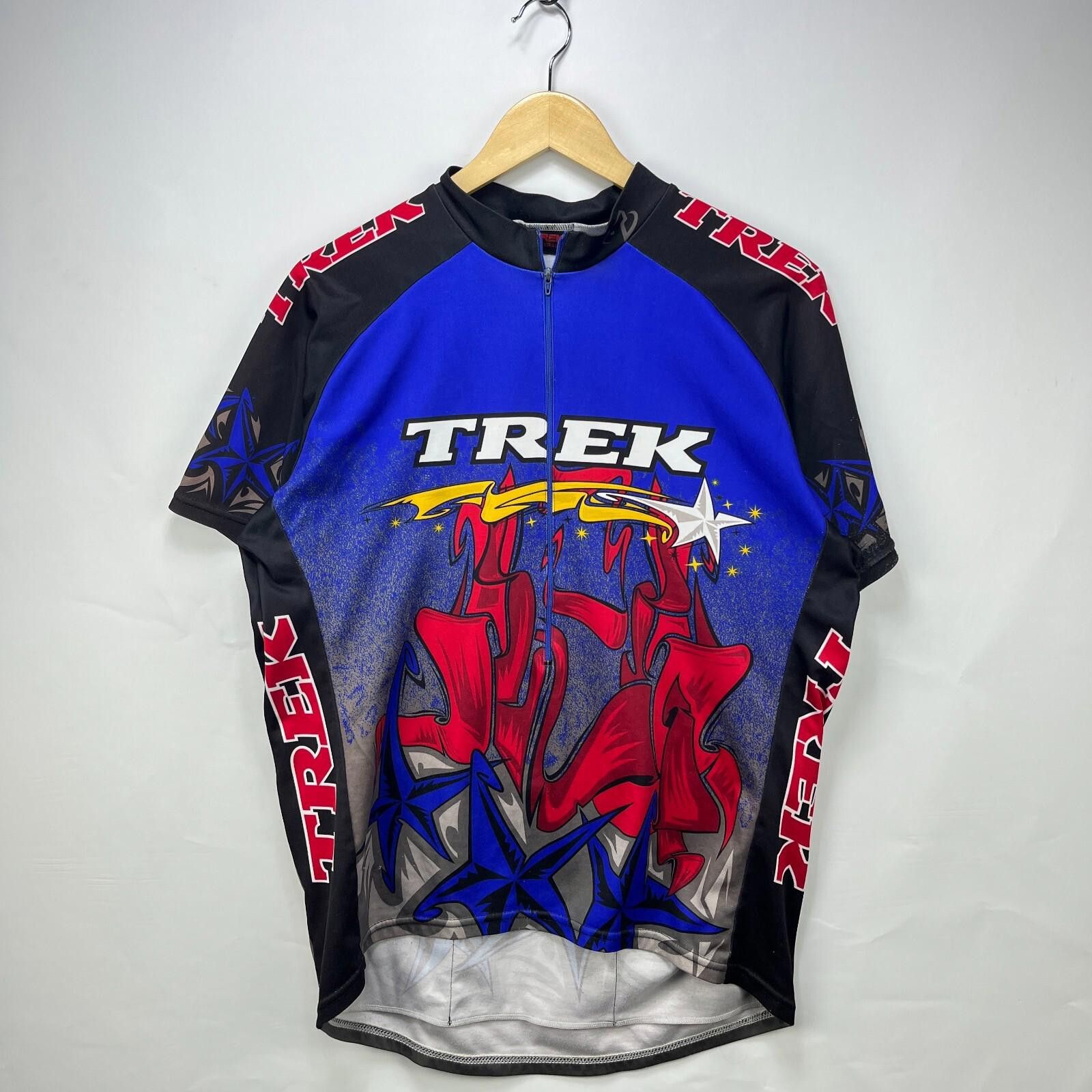 Tek Gear Vintage 90s Trek Pro Cycling Jersey AOP XXL USA Size ONE SIZE - 1 Thumbnail