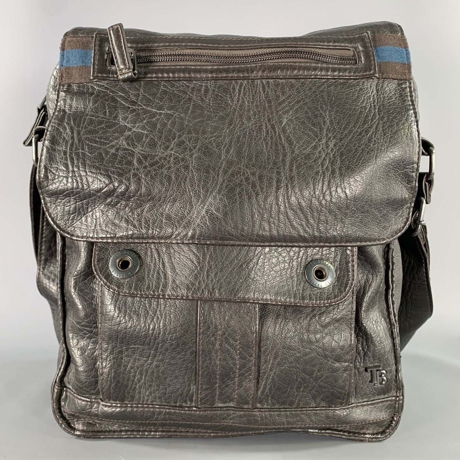 Ted Baker TED BAKER Black Crackled Polyvinyl Handbag Size ONE SIZE - 1 Thumbnail