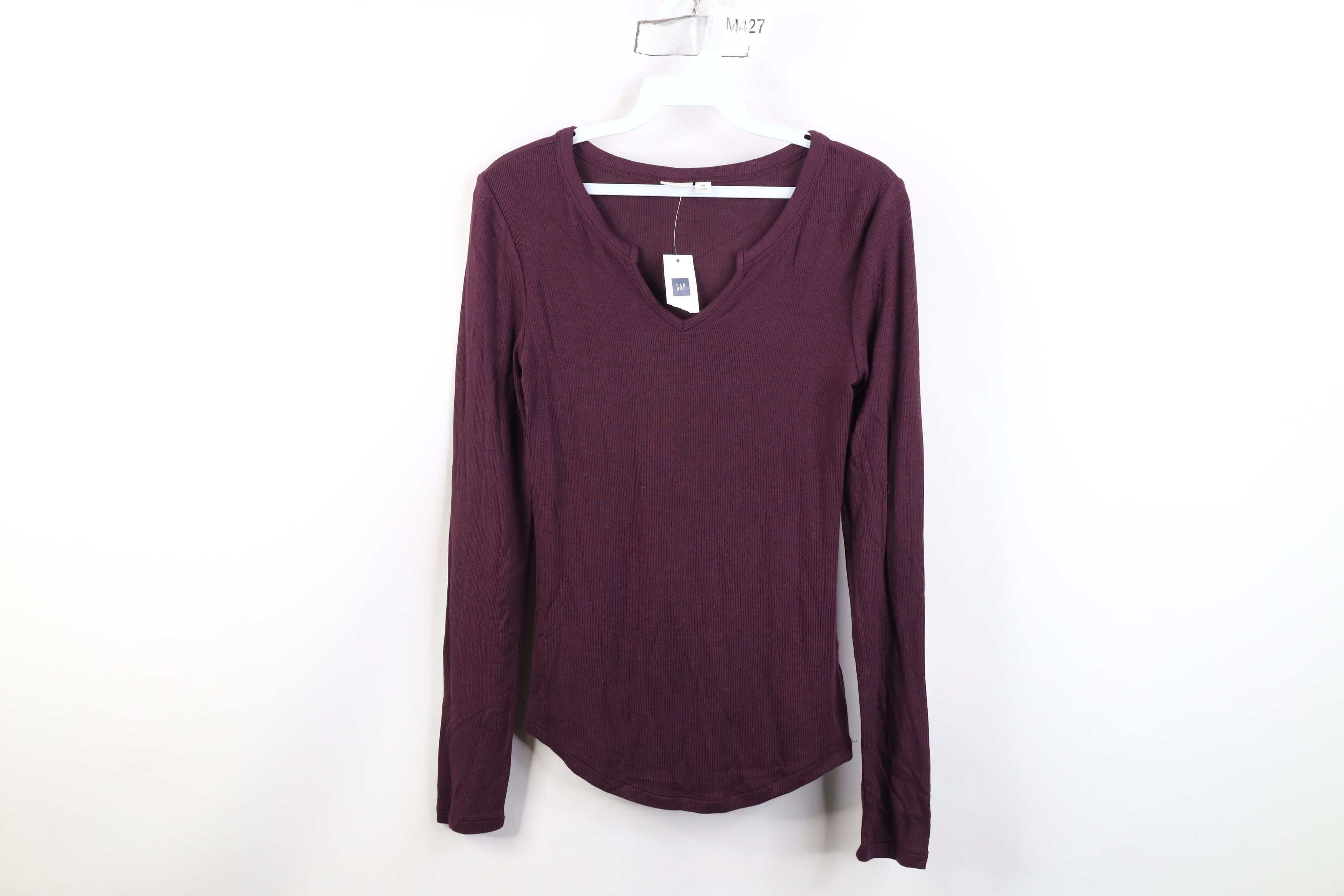 Gap Deadstock Vintage Y2K Gap Thermal Ribbed Knit T-Shirt Size XS / US 0-2 / IT 36-38 - 1 Thumbnail
