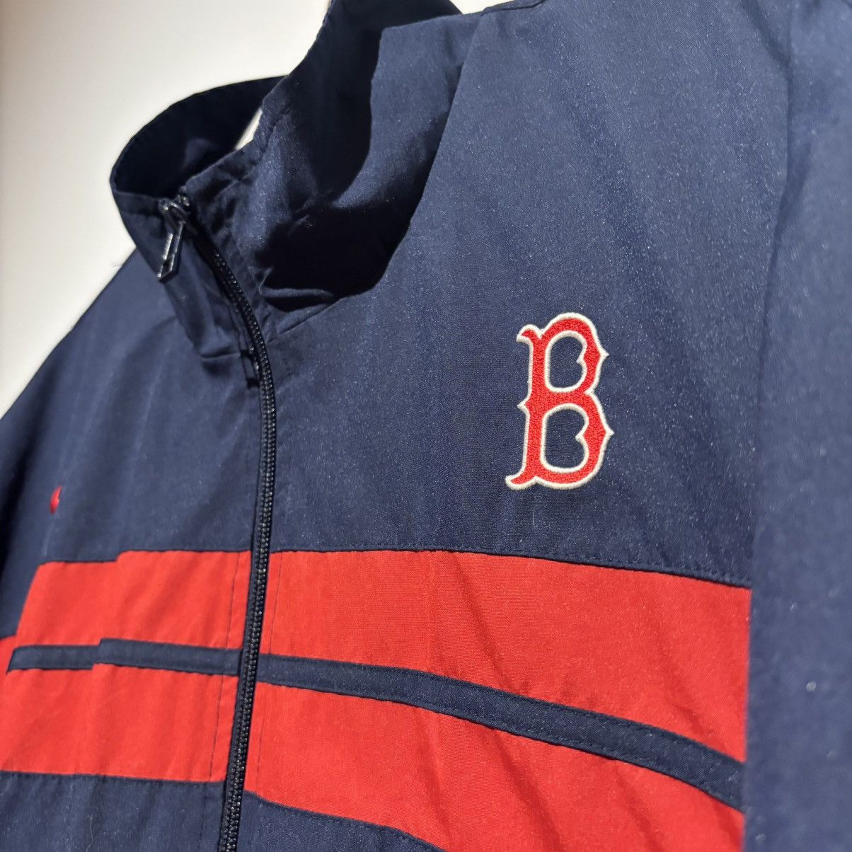 Nike Vintage Y2K Nike Boston Red Sox Zip Jacket Windbreaker MLB Size US L / EU 52-54 / 3 - 3 Thumbnail