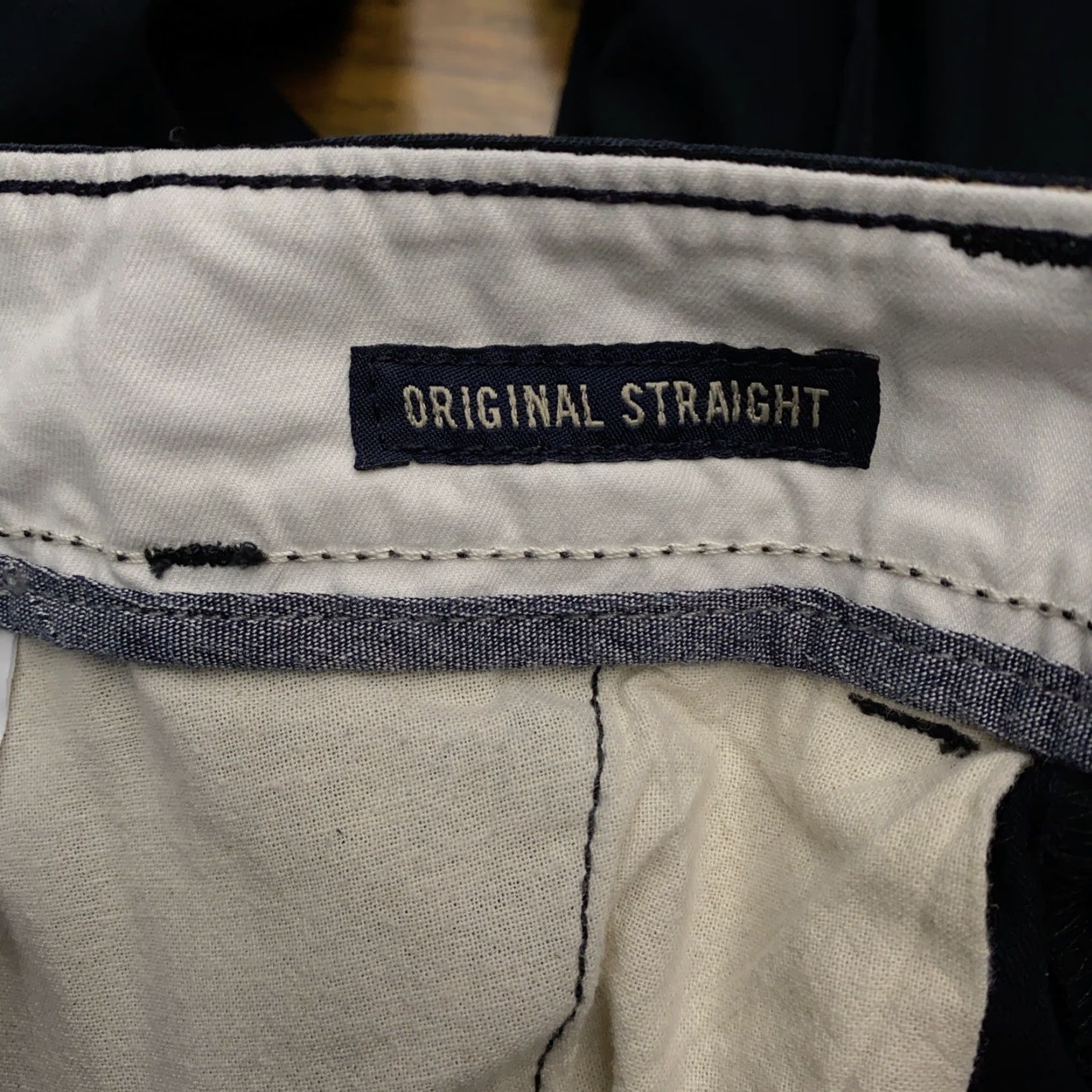 American Eagle Outfitters American Eagle Mens Original Straight Navy 26x28 Flat Front Chino Pants Size US 26 / EU 42 - 5 Thumbnail