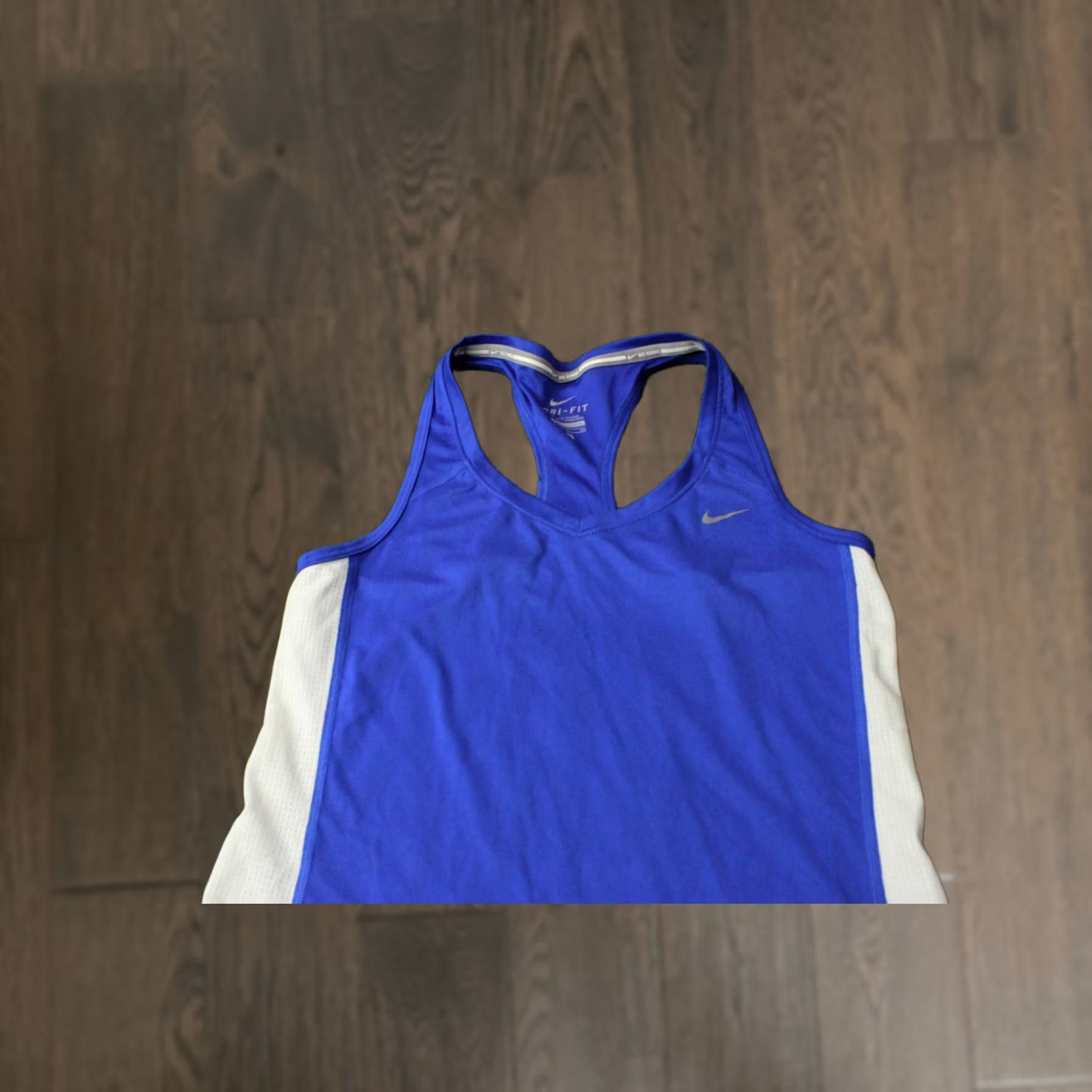 Nike Nike DRI-FIT Original 2016 RUN Running Women Vest Sleeveless Shirt Jersey S Navy Blue White XS? Size S / US 4 / IT 40 - 1 Thumbnail