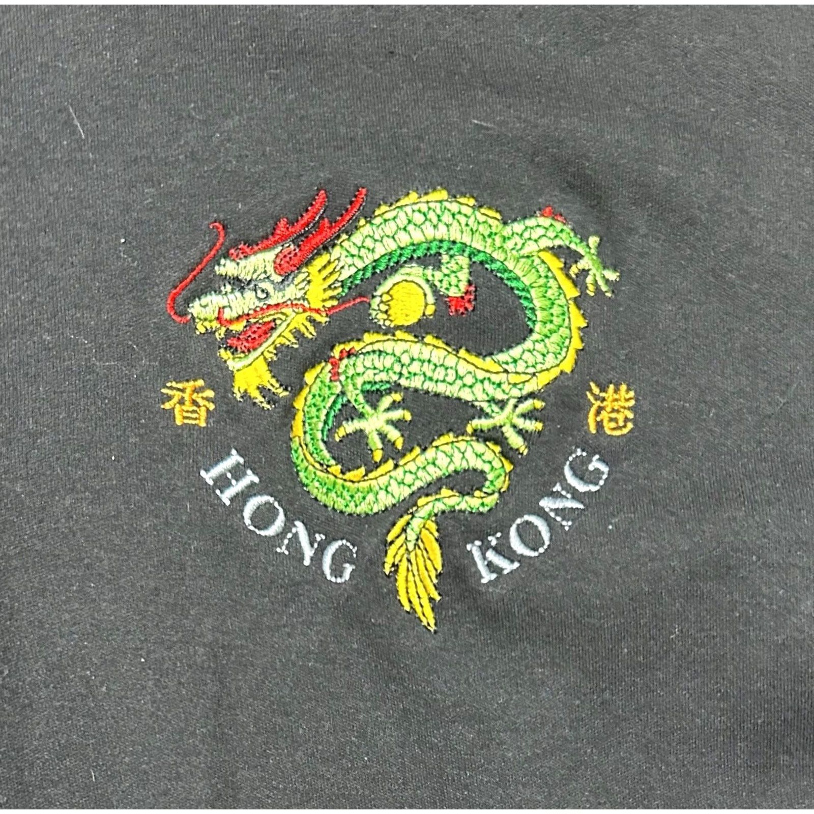 Vintage VINTAGE Lai See Shirts Dragon Hong Kong Short Sleeve Polo Black Size L Men Size US L / EU 52-54 / 3 - 6 Thumbnail