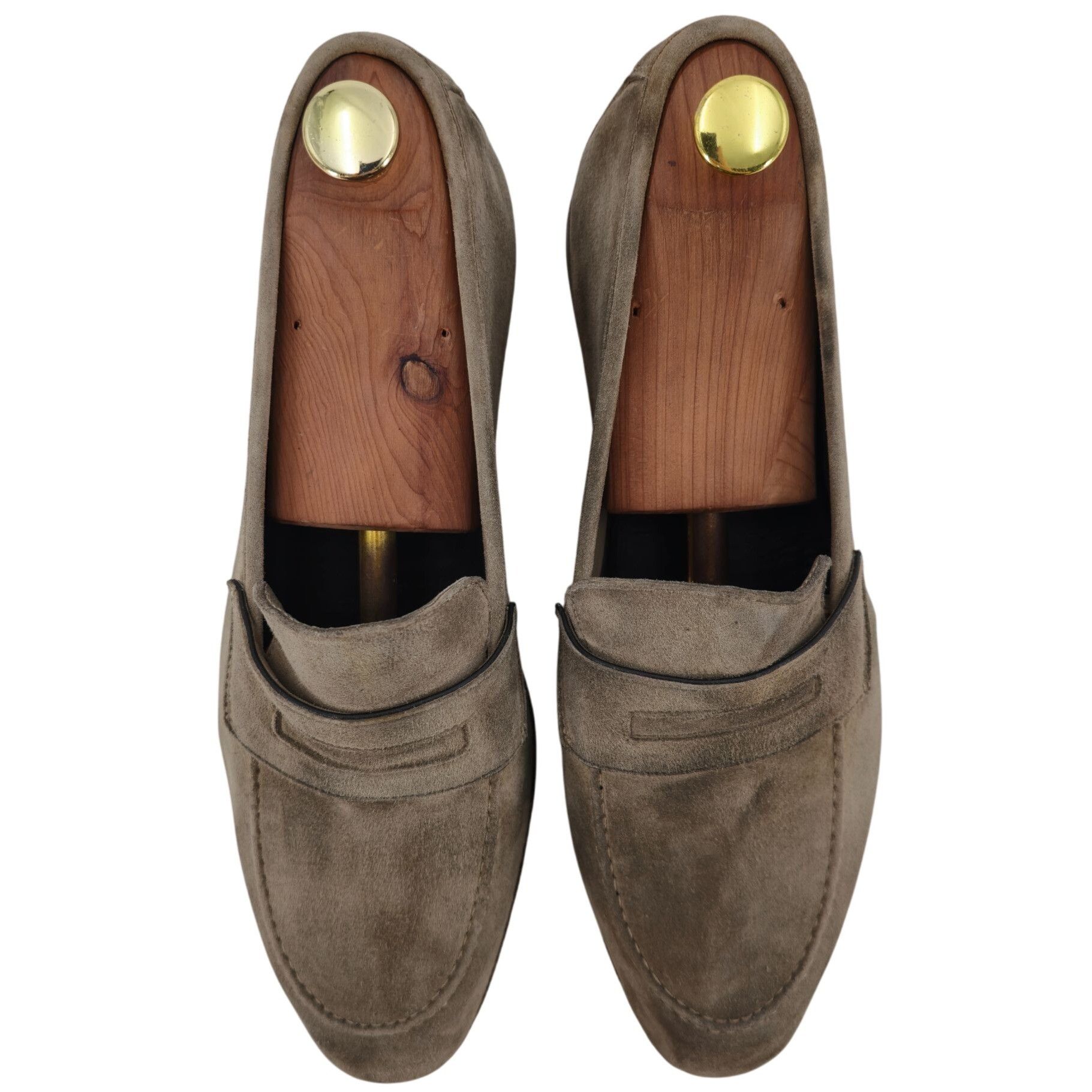 Other Andrea Ventura Firenze Mens 8.5D Tan Soft Suede Dress Shoes Size US 8.5 / EU 41-42 - 9 Thumbnail