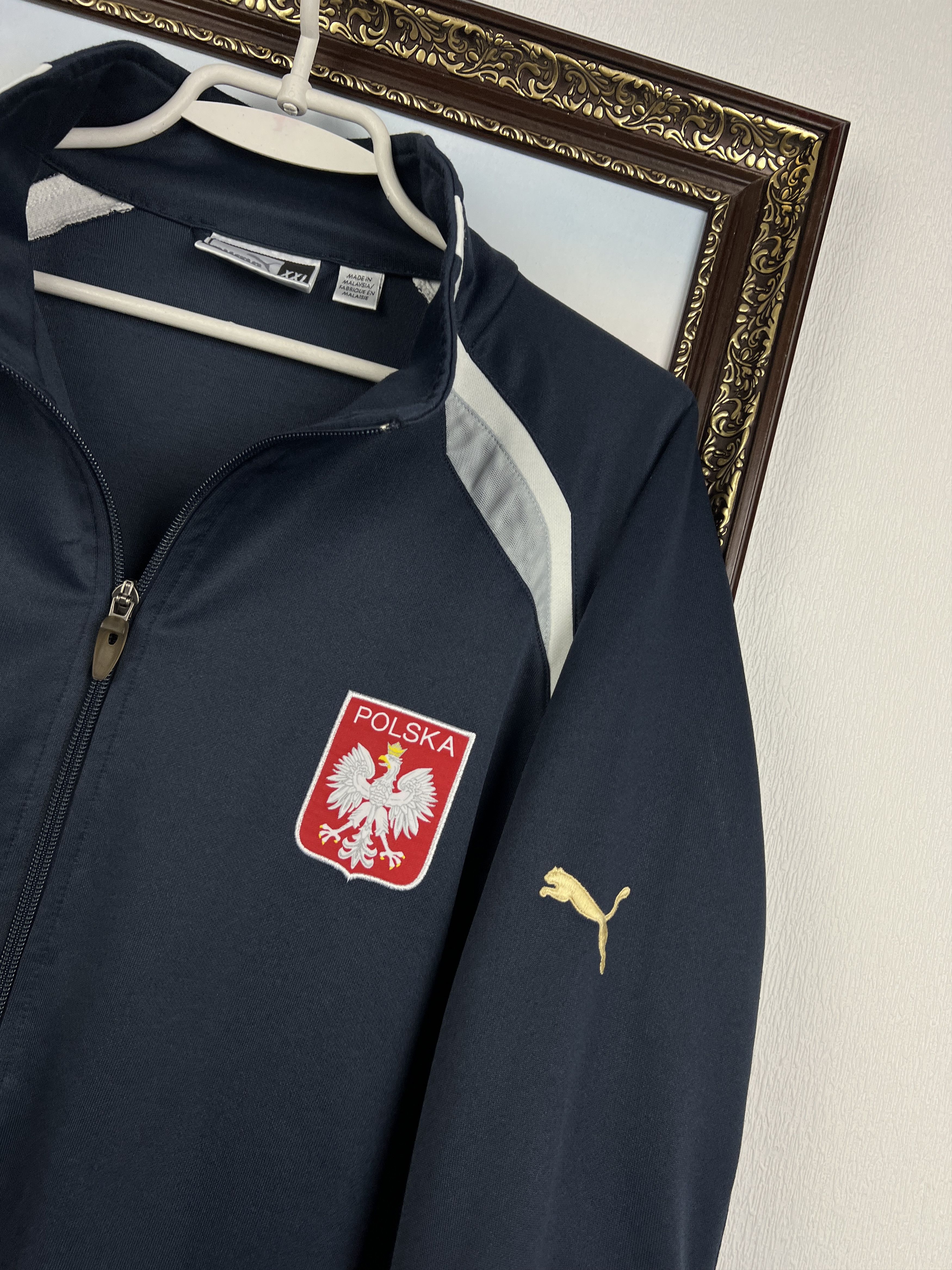 Puma Poland Football Jacket Soccer Track Top National Team Size US XXL / EU 58 / 5 - 4 Thumbnail