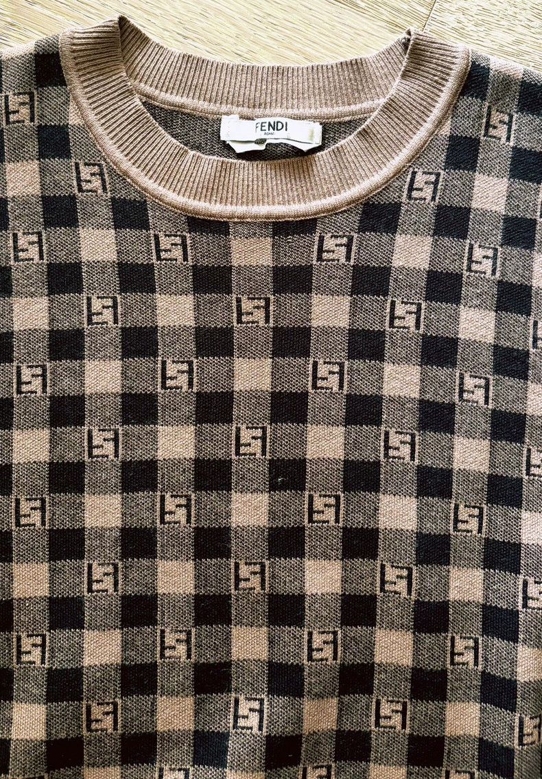 Fendi FENDI Logo old flower long sleeve sweater knitwear Size M / US 6-8 / IT 42-44 - 3 Thumbnail