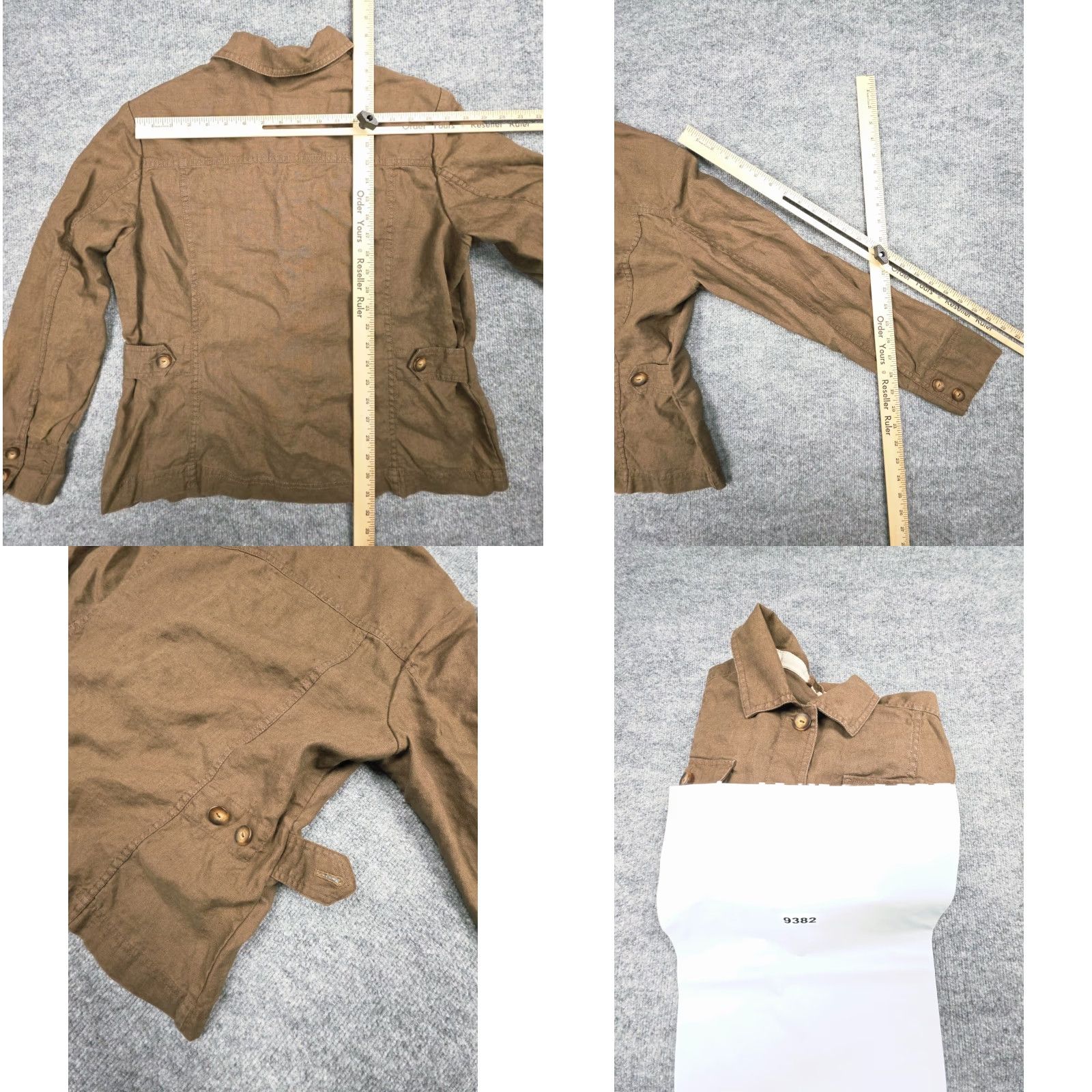 Eddie Bauer Eddie Bauer Chore Coat Shacket Women's XL Brown 100% Linen Pockets Size XL / US 12-14 / IT 48-50 - 9 Thumbnail