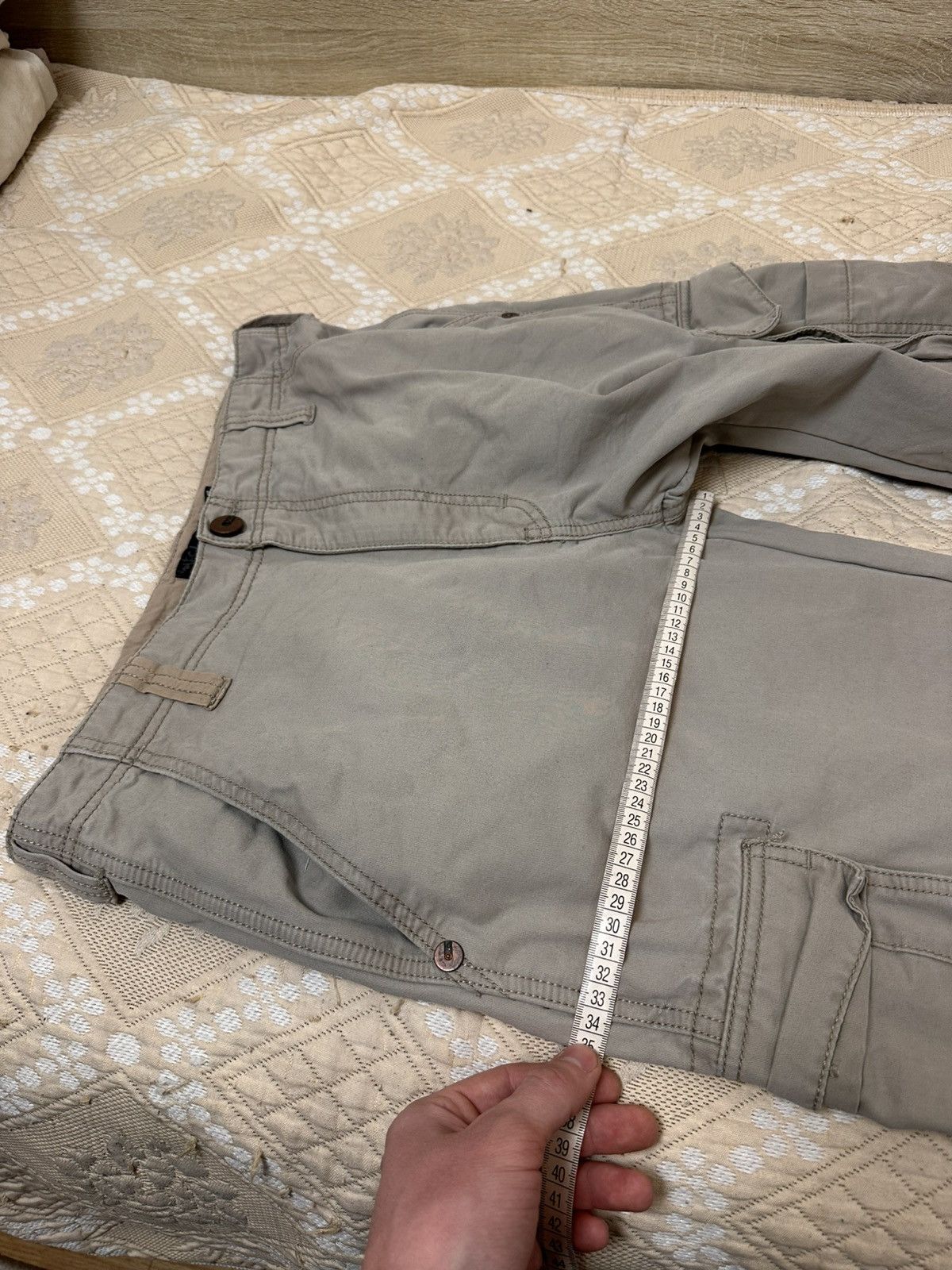 Quiksilver 🔥 Quiksilver Big Logo Rap Y2K Cargo Pants Denim Jeans Chino Size US 34 / EU 50 - 9 Thumbnail