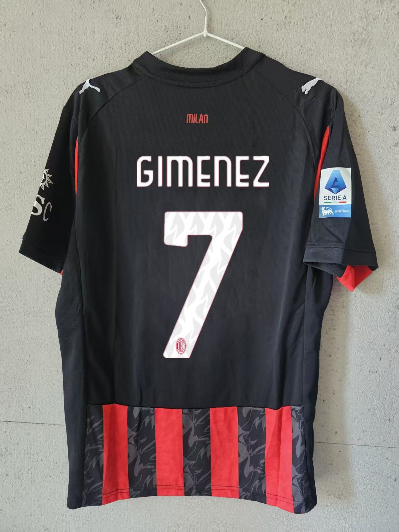 Other 7 Santiago Gimenez Jersey 2025 26 AC Milan Size US XL / EU 56 / 4 - 1 Thumbnail
