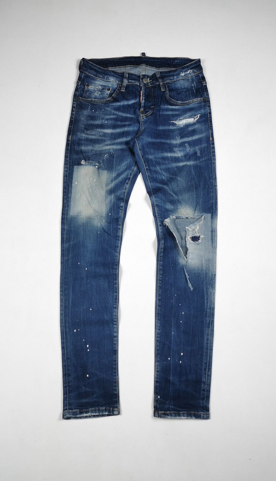 Dsquared2 Dsquared2 Destroyed Distressed Skinny Jeans Size US 30 / EU 46 - 1 Thumbnail