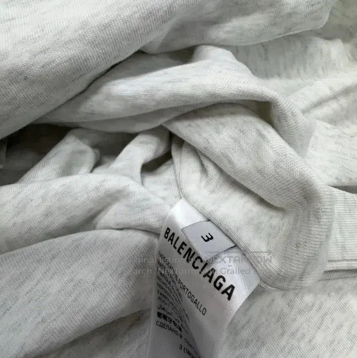 Balenciaga Balenciaga White Logo Crew Neck Short Sleeve T. Size US M / EU 48-50 / 2 - 4 Thumbnail