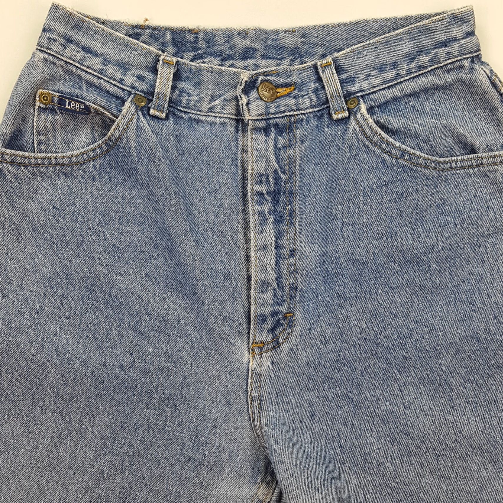 Lee Vintage Lee Women's Size 12 Relaxed Tapered High Waist Retro Denim Blue Jeans Size 34" / US 12 / IT 48 - 4 Thumbnail