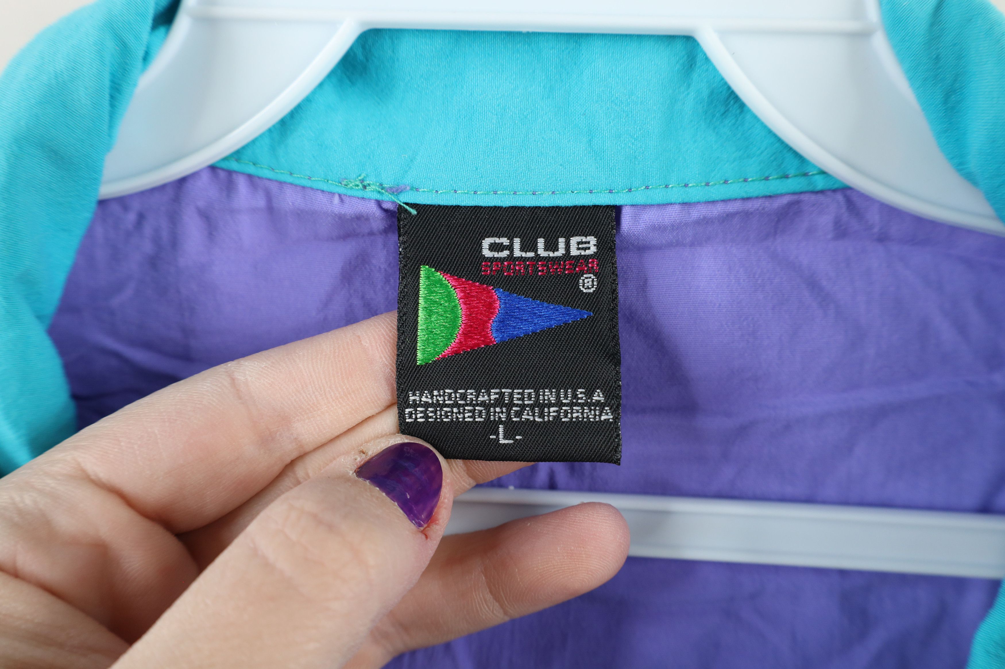 Vintage Vintage 90s Streetwear Zip Packable Windbreaker Jacket USA Size US L / EU 52-54 / 3 - 9 Thumbnail