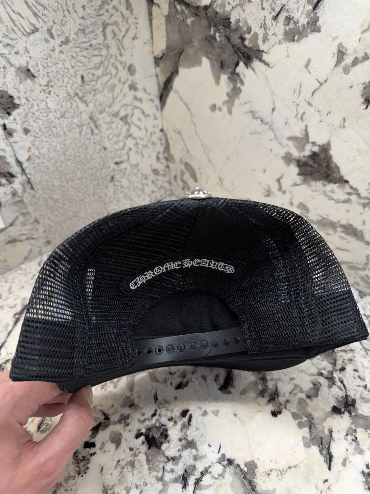 Chrome Hearts Chrome Hearts St Barths Orange Cemetery Cross Patch Trucker Size ONE SIZE - 6 Thumbnail