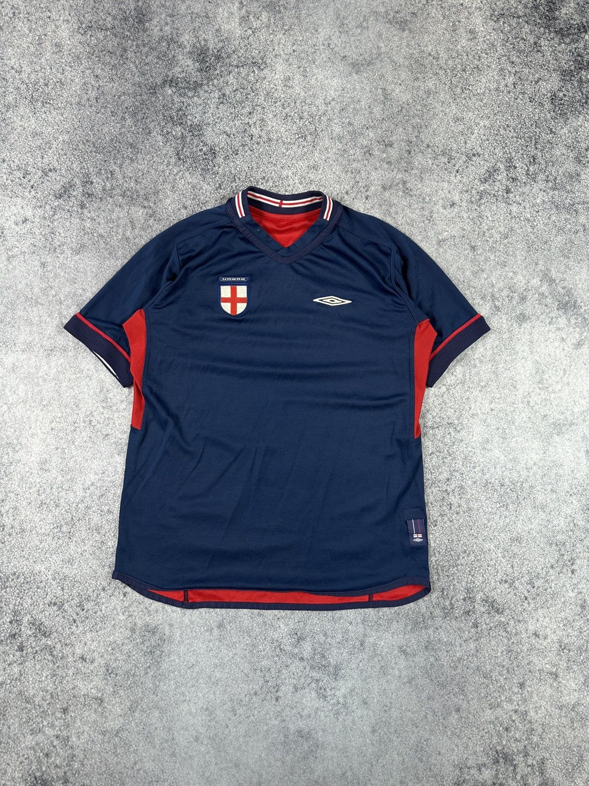Umbro Vintage Umbro England Soccer Jersey Blokecore Double Side XS Size US XS / EU 42 / 0 - 1 Thumbnail