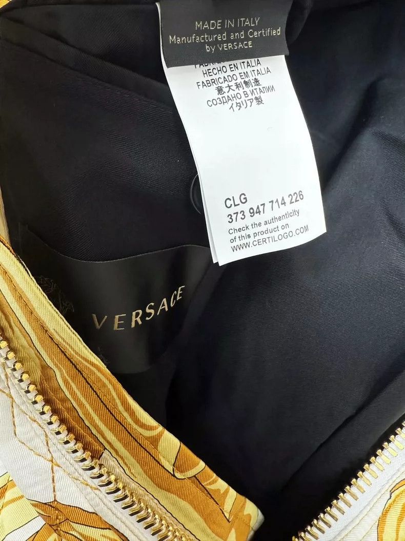 Versace Versace Mulberry silk cotton jacket Size US L / EU 52-54 / 3 - 4 Thumbnail