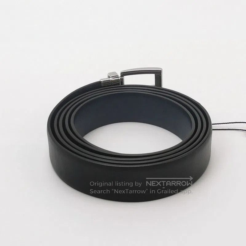 Prada Prada Classic Black Leather Logo Belt. Size ONE SIZE - 2 Thumbnail