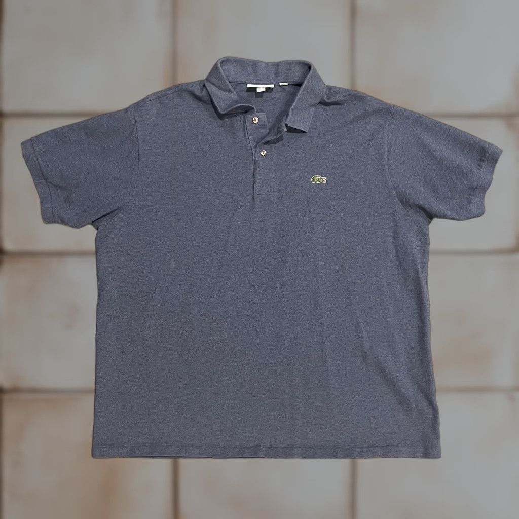 Lacoste Lacoste Polo Shirt Mens 3XL Blue Classic Fit Short Sleeve Logo Croc Lightweight Knit Peru Made Size US XXL / EU 58 / 5 - 1 Thumbnail