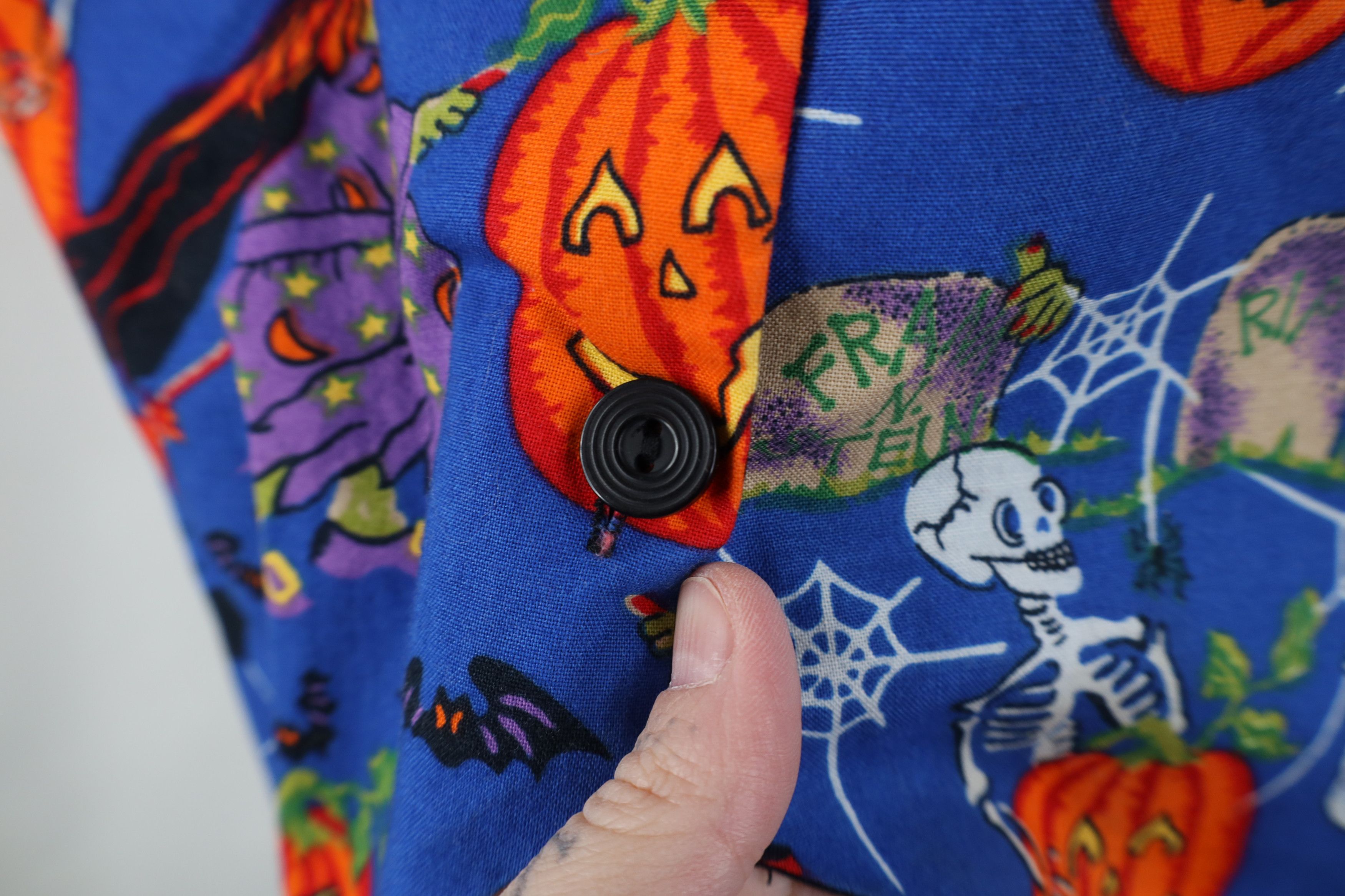 Vintage Vintage 90s Streetwear Witch Bat Pumpkin Ghost Vest Jacket Size XL / US 12-14 / IT 48-50 - 6 Thumbnail