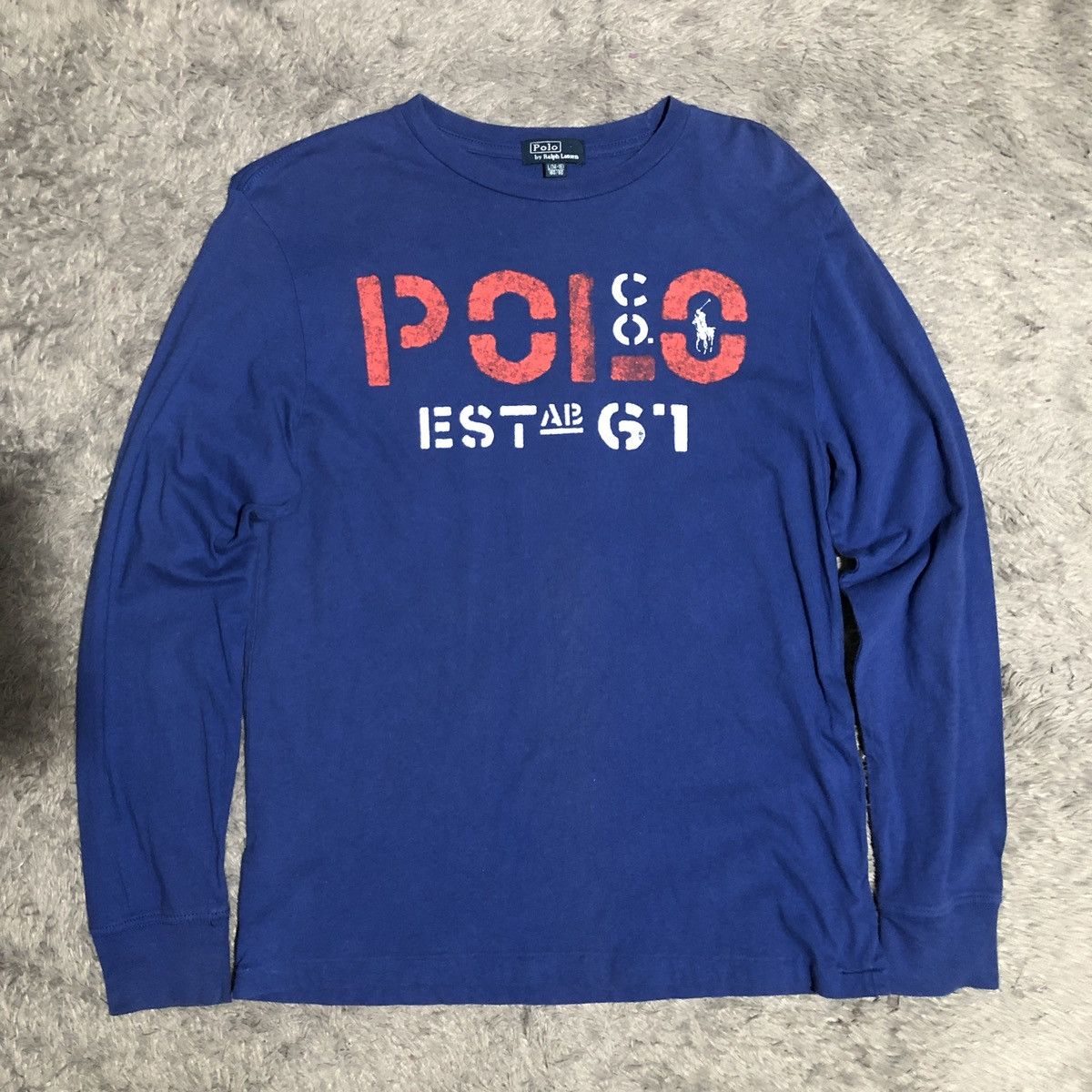 Polo Ralph Lauren × RRL Ralph Lauren × Vintage 🔥VTG🔥 POLO LONGSLEVE TSHIRT Size US S / EU 44-46 / 1 - 1 Thumbnail