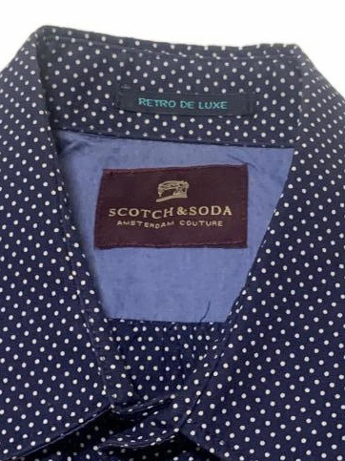 Scotch & Soda Scotch & Soda Navy Blue Polka Dot Button Up Shirt S Size US S / EU 44-46 / 1 - 2 Thumbnail