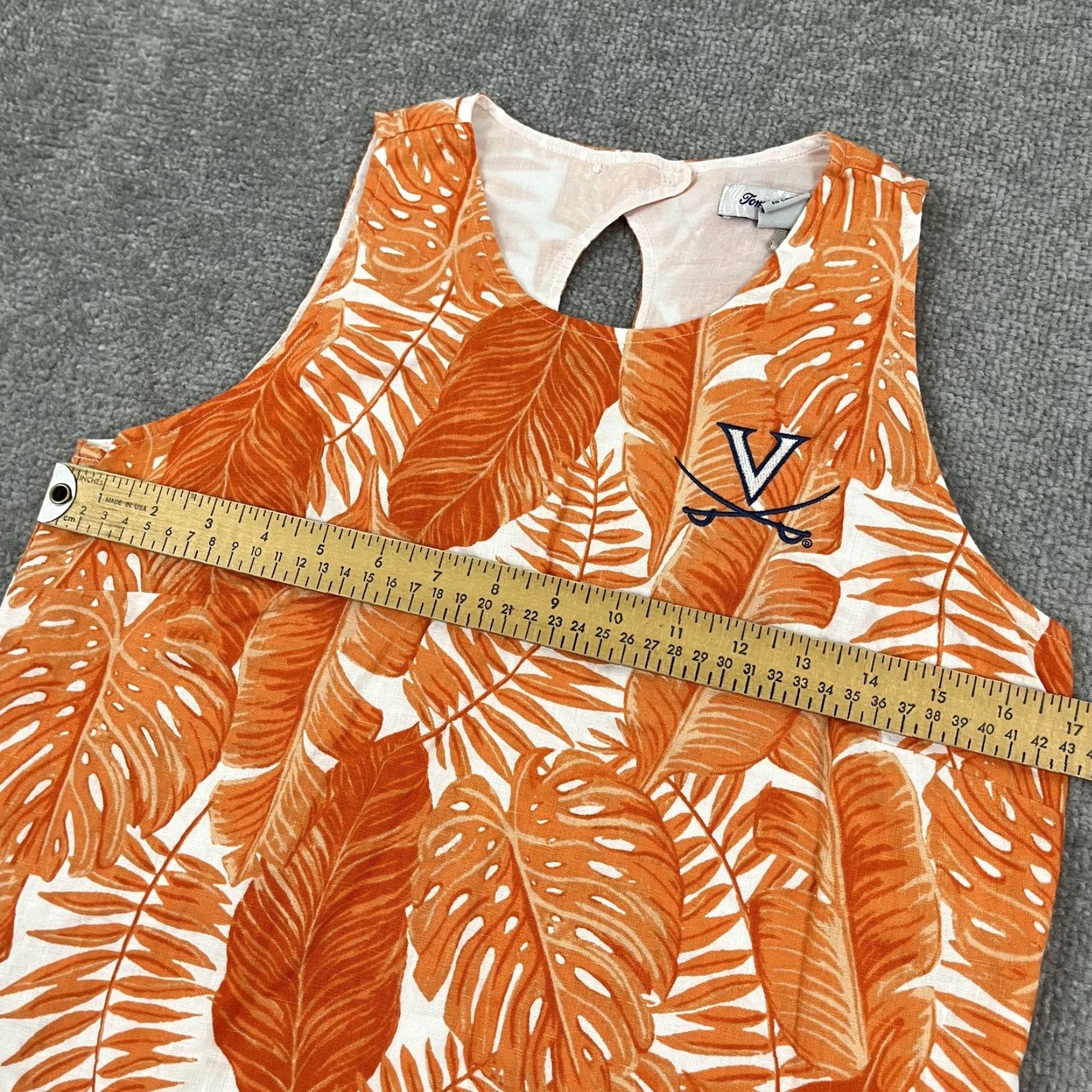 Tommy Bahama Tommy Bahama Dress Womens XS Orange Linen Floral Shift Mini Preppy Hawaiian Size XS / US 0-2 / IT 36-38 - 5 Thumbnail