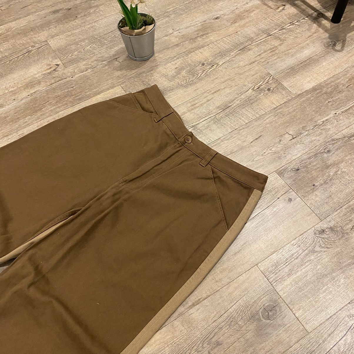 Japanese Brand × Wood Wood Extremely Big Boy Denim Wood Wood Brown Size US 33 - 5 Thumbnail