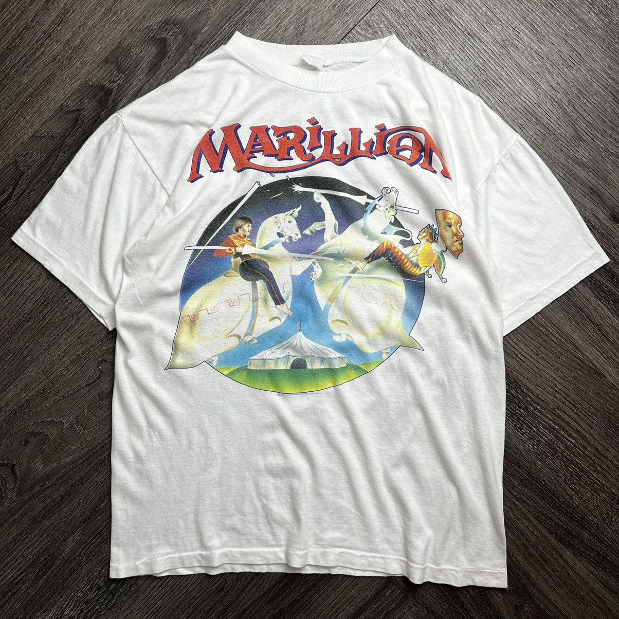 Band Tees × Vintage Vintage 80s Marillion T-Shirt Size US L / EU 52-54 / 3 - 1 Thumbnail