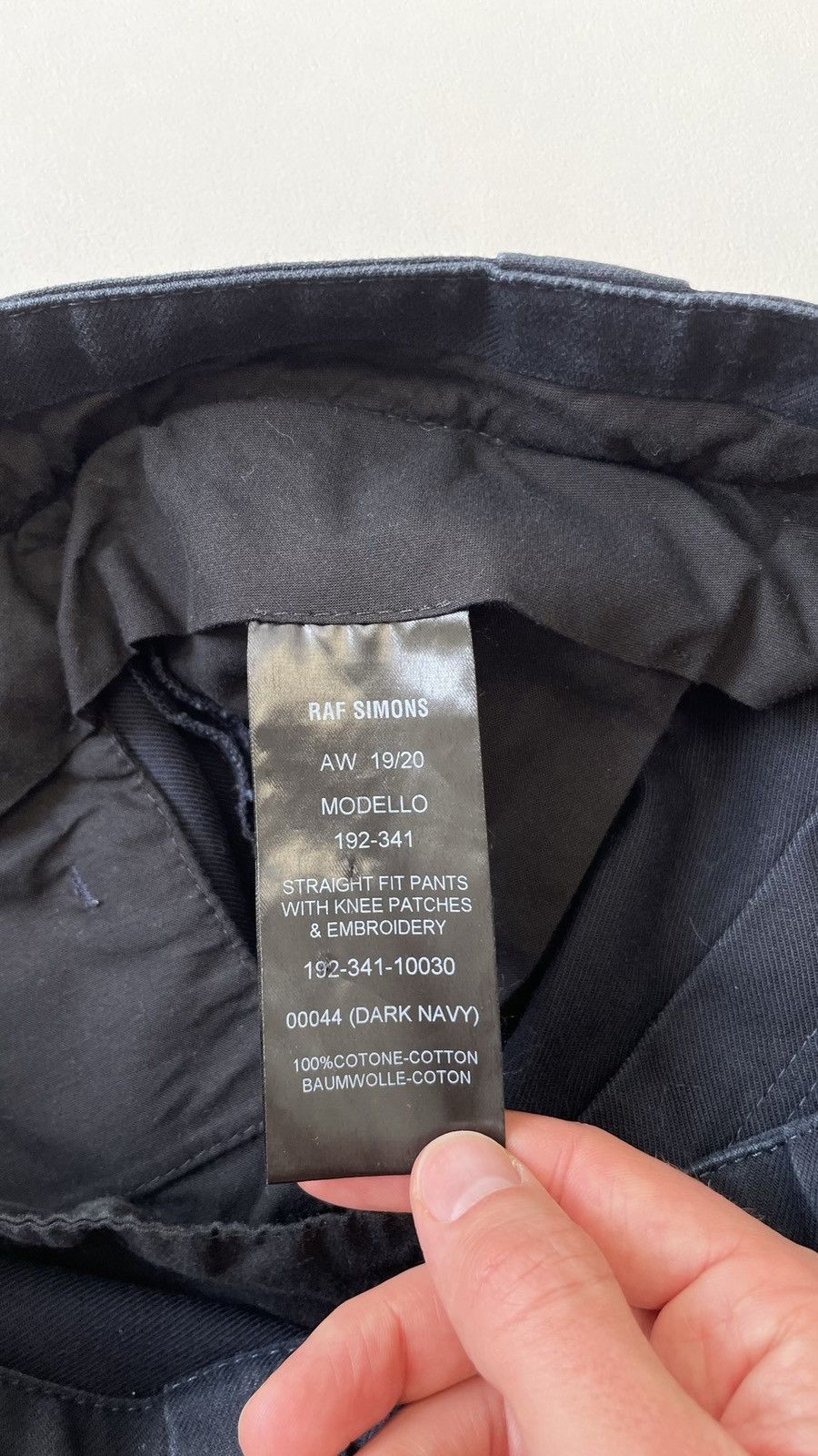 Raf Simons A/W 19 Blue Cotton Work Trousers Size US 32 / EU 48 - 12 Thumbnail