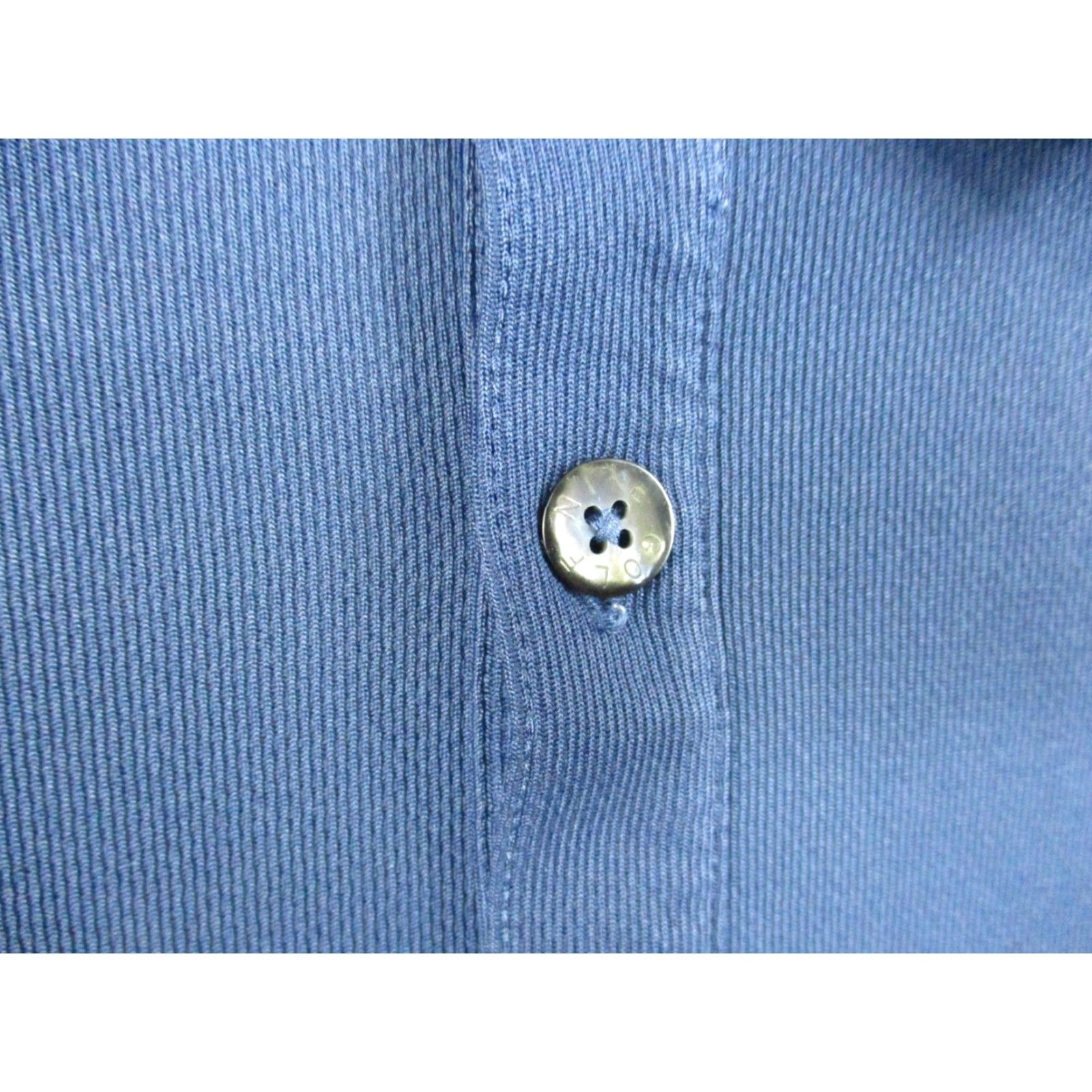 Nike Nike Golf Polo Shirt M Men's Navy Blue Embroidered Swoosh Logo Fit Dry Regular Short Sleeve 100% Polyester Nike Dri-Fit Logo Golf Value? Size US M / EU 48-50 / 2 - 3 Thumbnail