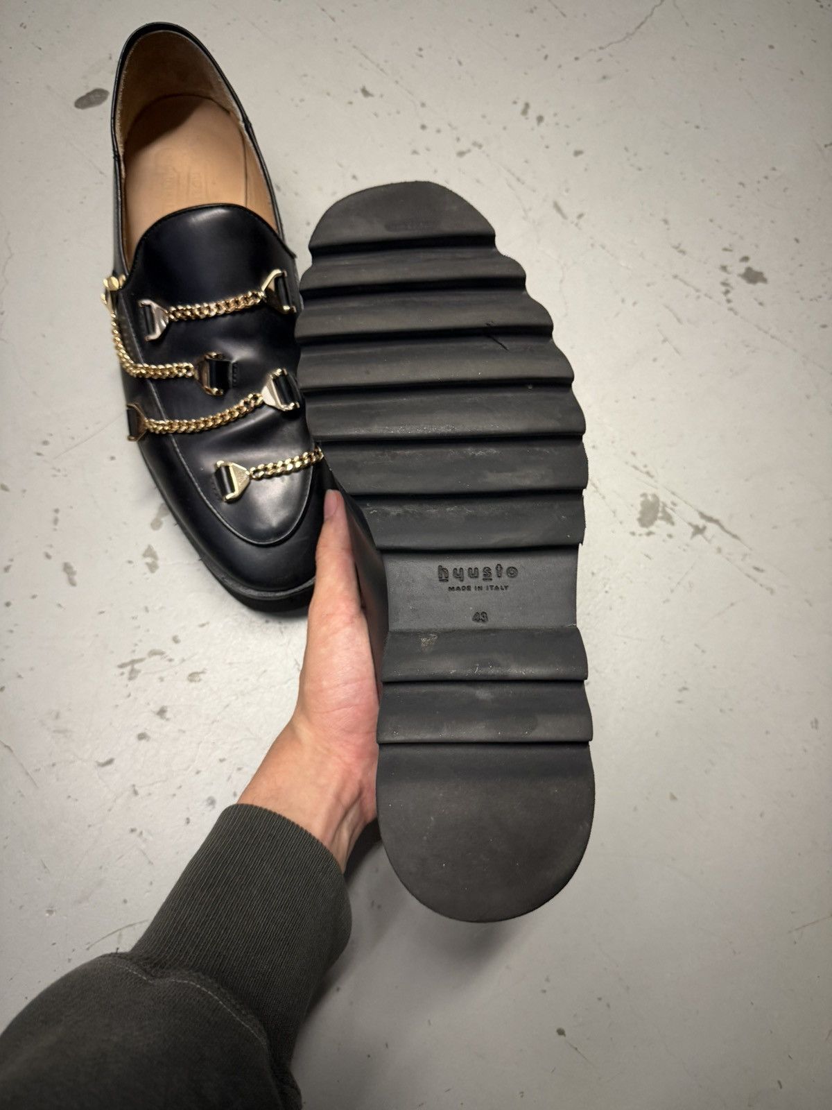 KIDILL Gold Chain Loafer Size US 8.5 / EU 41-42 - 5 Thumbnail