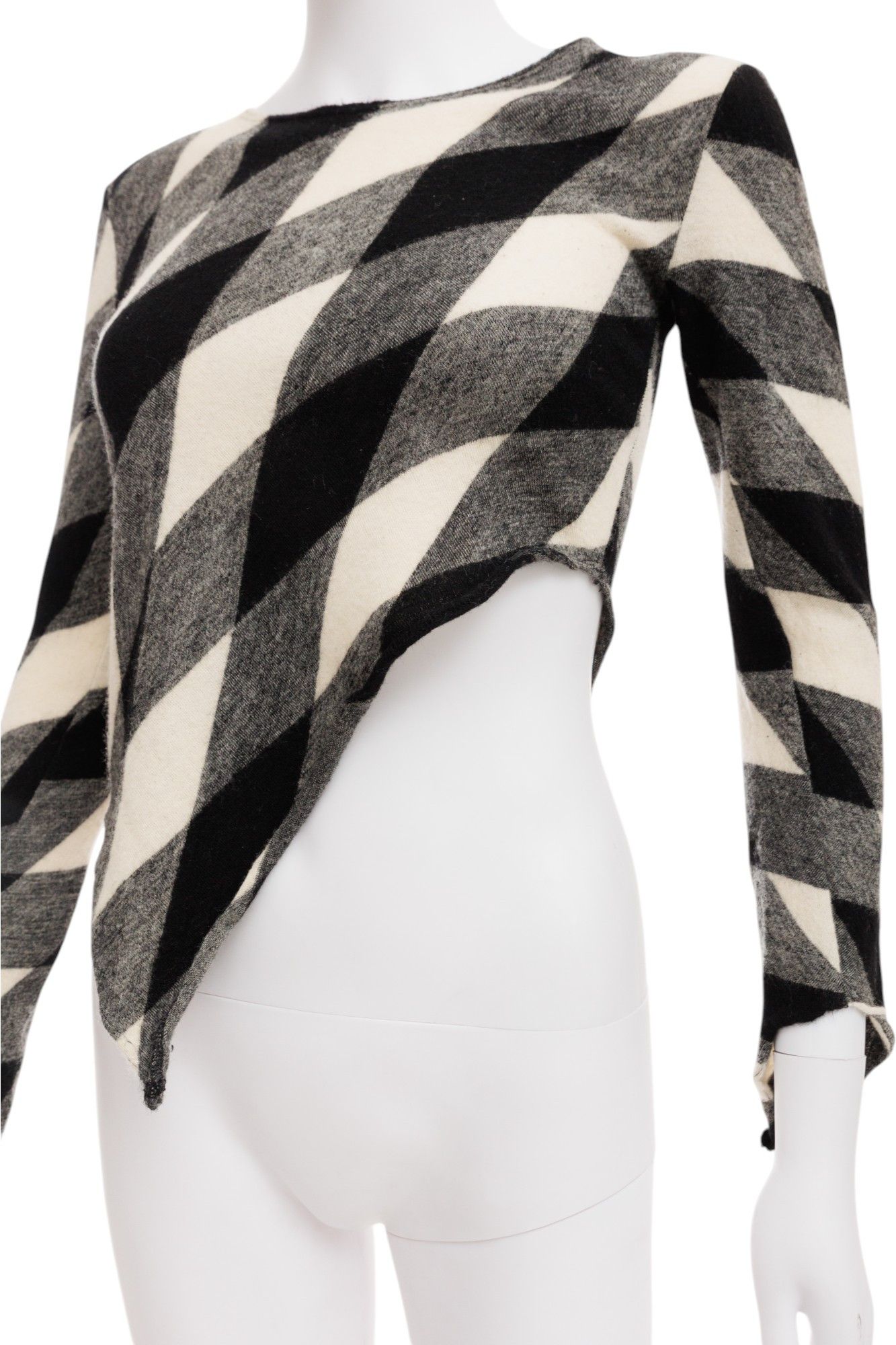 Comme des Garcons F/W 2010 Asymmetric Checkered Top Size M / US 6-8 / IT 42-44 - 4 Thumbnail