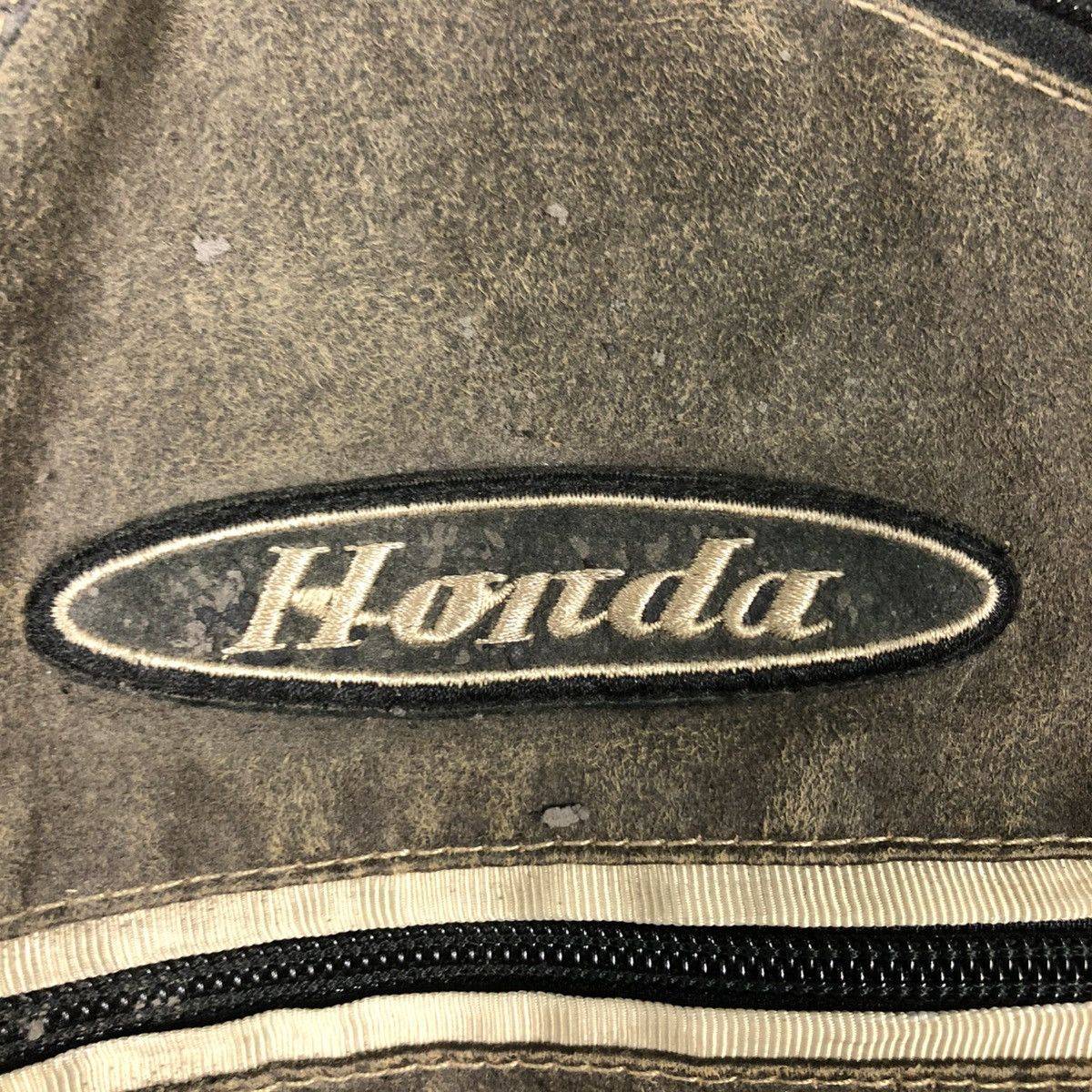Honda 🔥VINTAGE RACING BIKER JACKET BONDA BIG LOGO SPELL OUT Size US M / EU 48-50 / 2 - 20 Thumbnail