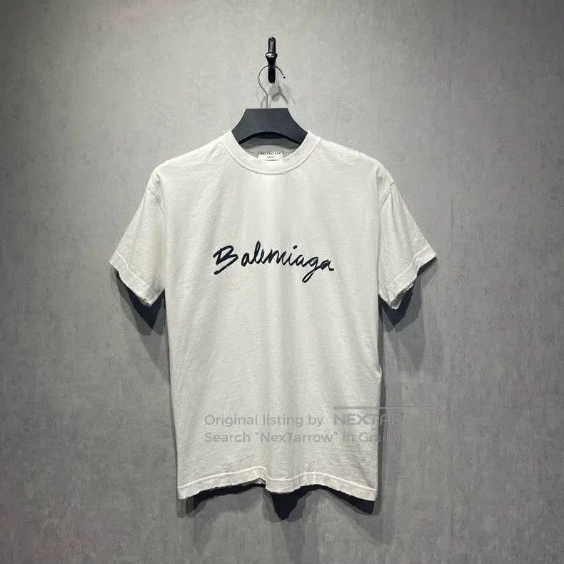 Balenciaga Balenciaga Logo Lettering Printed Short Sleeve Size US XS / EU 42 / 0 - 1 Thumbnail