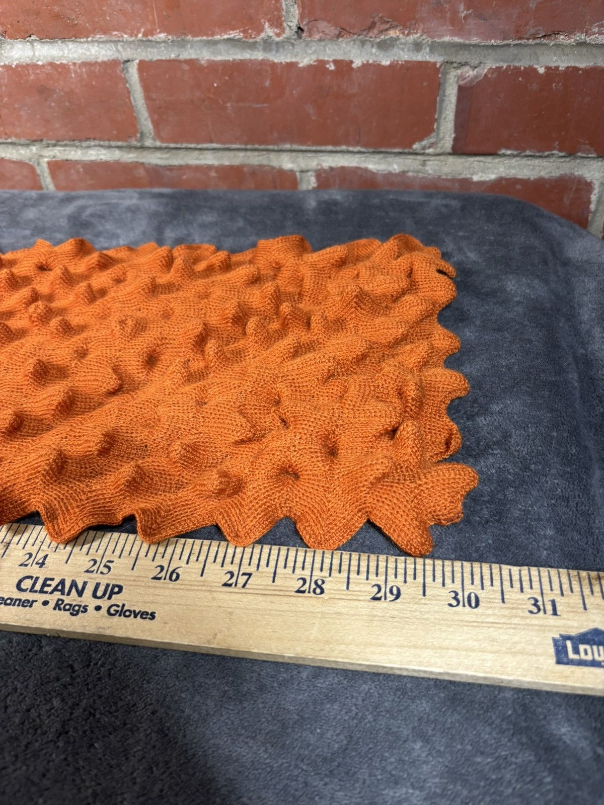 Saint James Rare Saint James Orange Scarf Knit 3D Spike Funky Artsy Size ONE SIZE - 6 Thumbnail