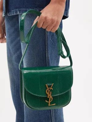 Saint Laurent Paris o1b1hav110924 Size: OS / Kaia Small Cross Body Bag in Green Size ONE SIZE - 4 Thumbnail