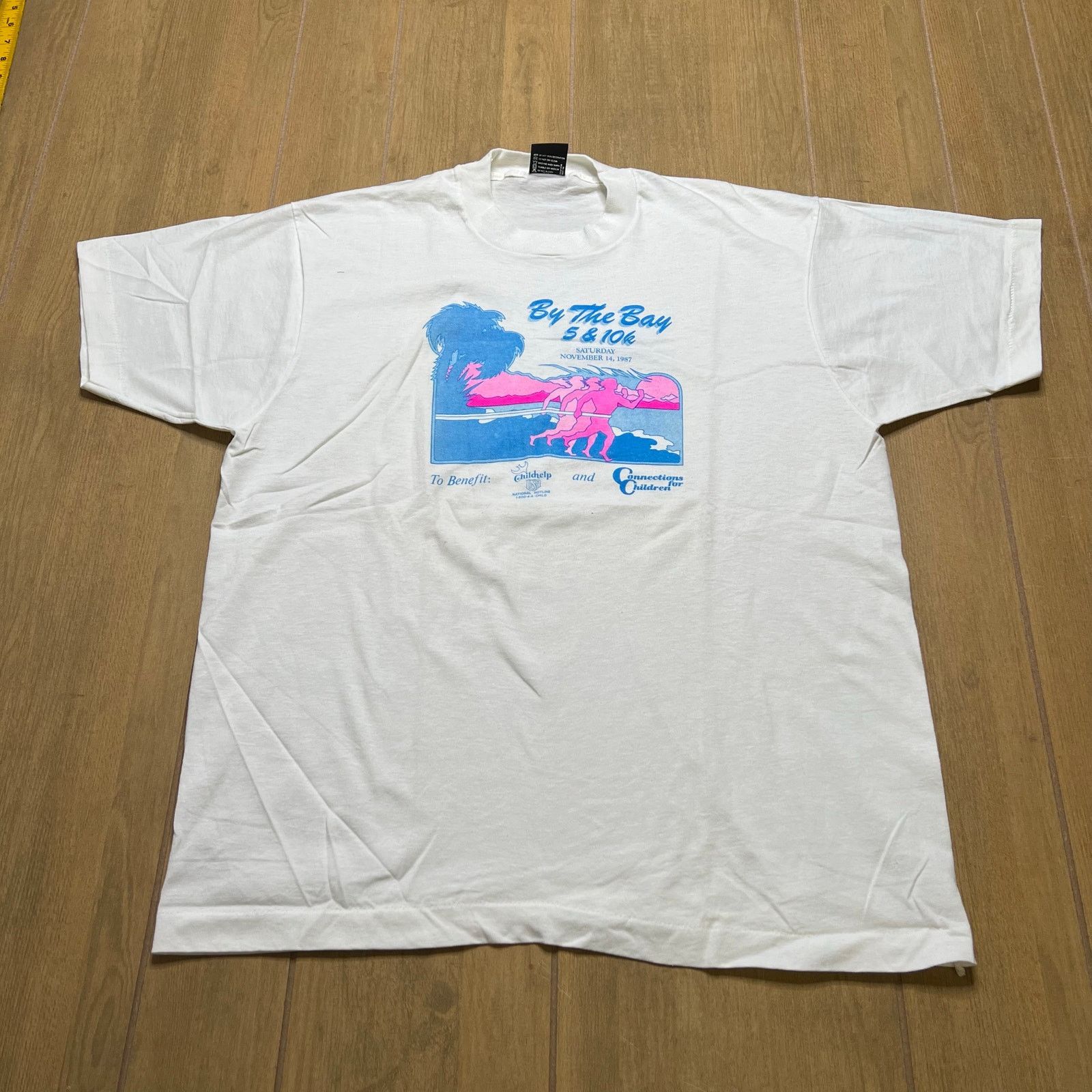 Vintage Vintage 80s Running Bay 5K 10K T Shirt Screen Stars USA XL Size US XL / EU 56 / 4 - 2 Thumbnail