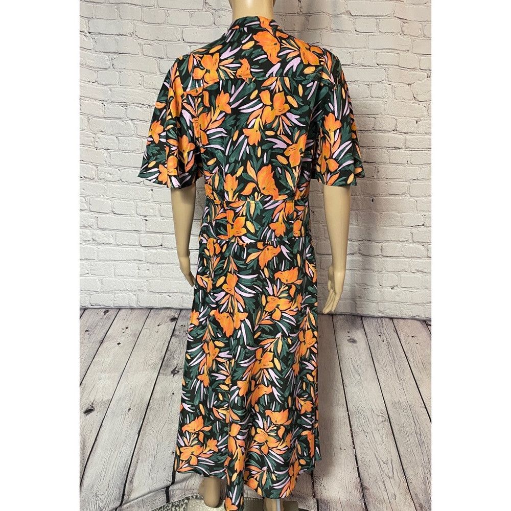 Joie NWT New $428 Joie Joan Silk Midi Floral Dress Size XS Size XS / US 0-2 / IT 36-38 - 5 Thumbnail