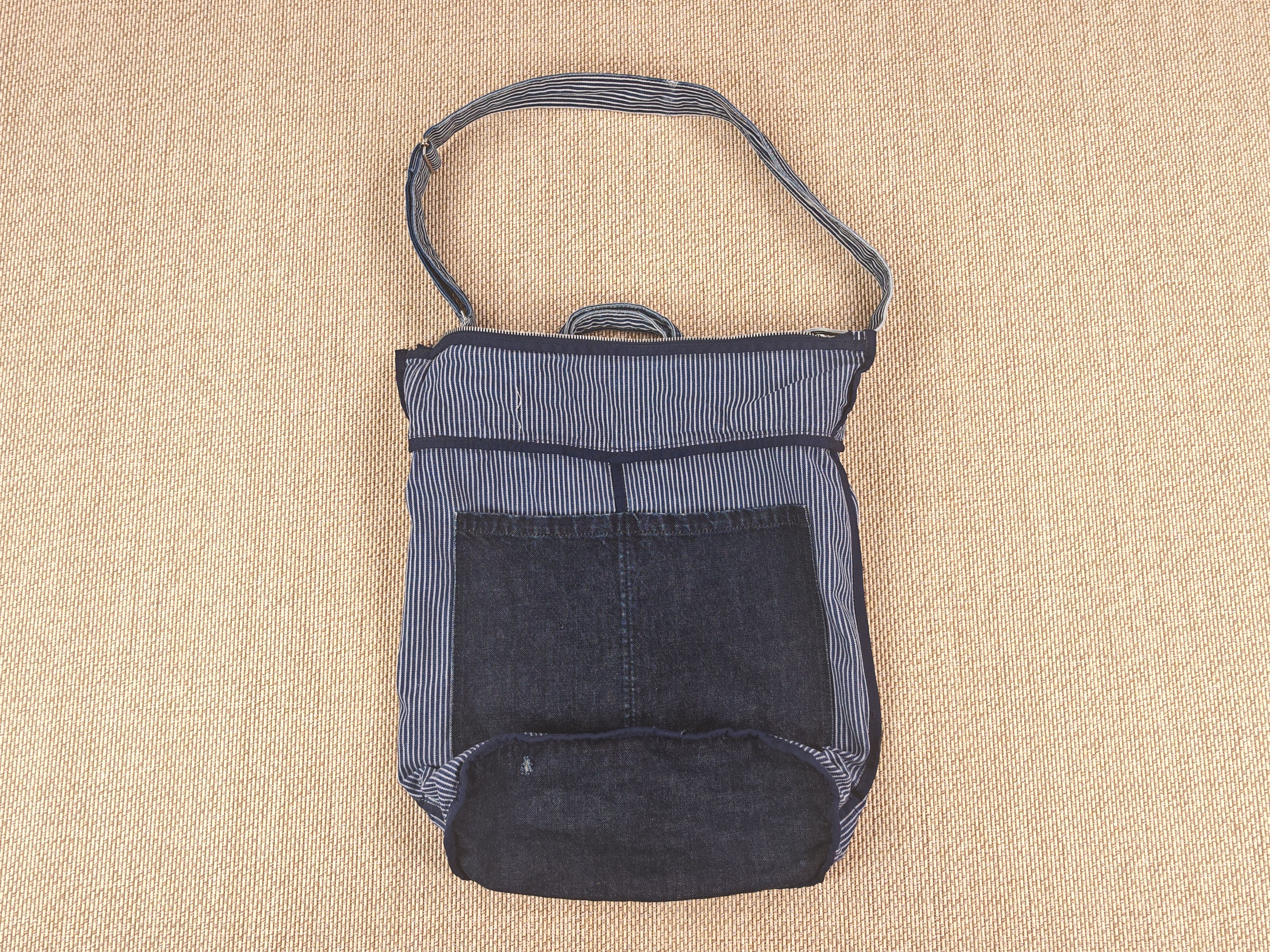Hysteric Glamour Hysteric Glamour Hickory Fabric with Patches Sling Bag Size ONE SIZE - 9 Thumbnail