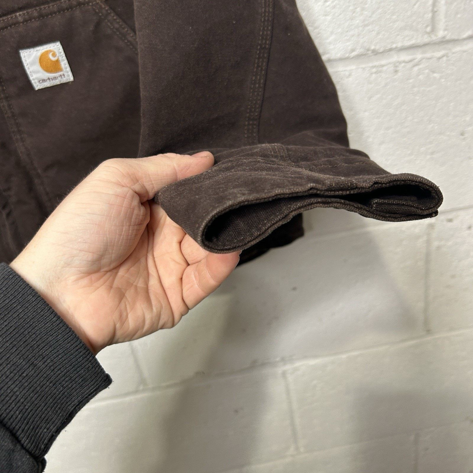 Carhartt Vintage Carhartt Sherpa-Lined Jacket “Dark Brown” WJ022 DKB Size L / US 10 / IT 46 - 6 Thumbnail
