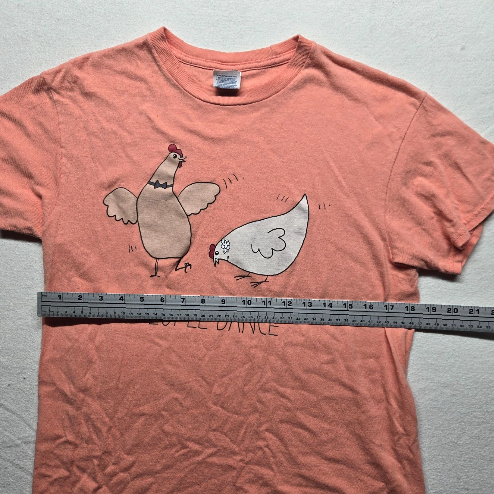 DANCER VINTAGE Women's Pink Graphic T-Shirt Casual Cute Chicken Dabbing Farm Humor Gift Medium Size M / US 6-8 / IT 42-44 - 4 Thumbnail