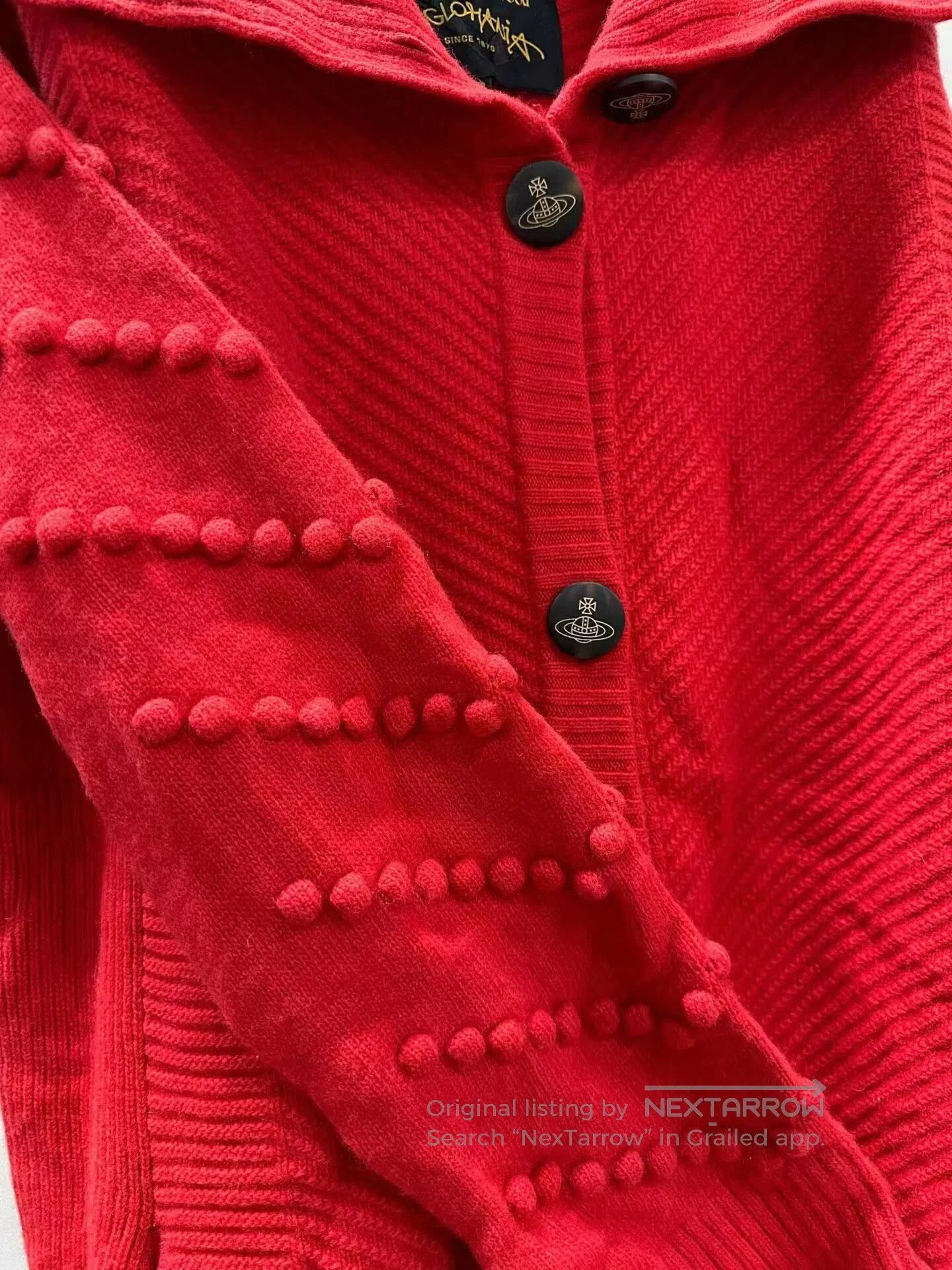 Vivienne Westwood Vivienne Westwood Wool Sweater in Red. Size S / US 4 / IT 40 - 2 Thumbnail