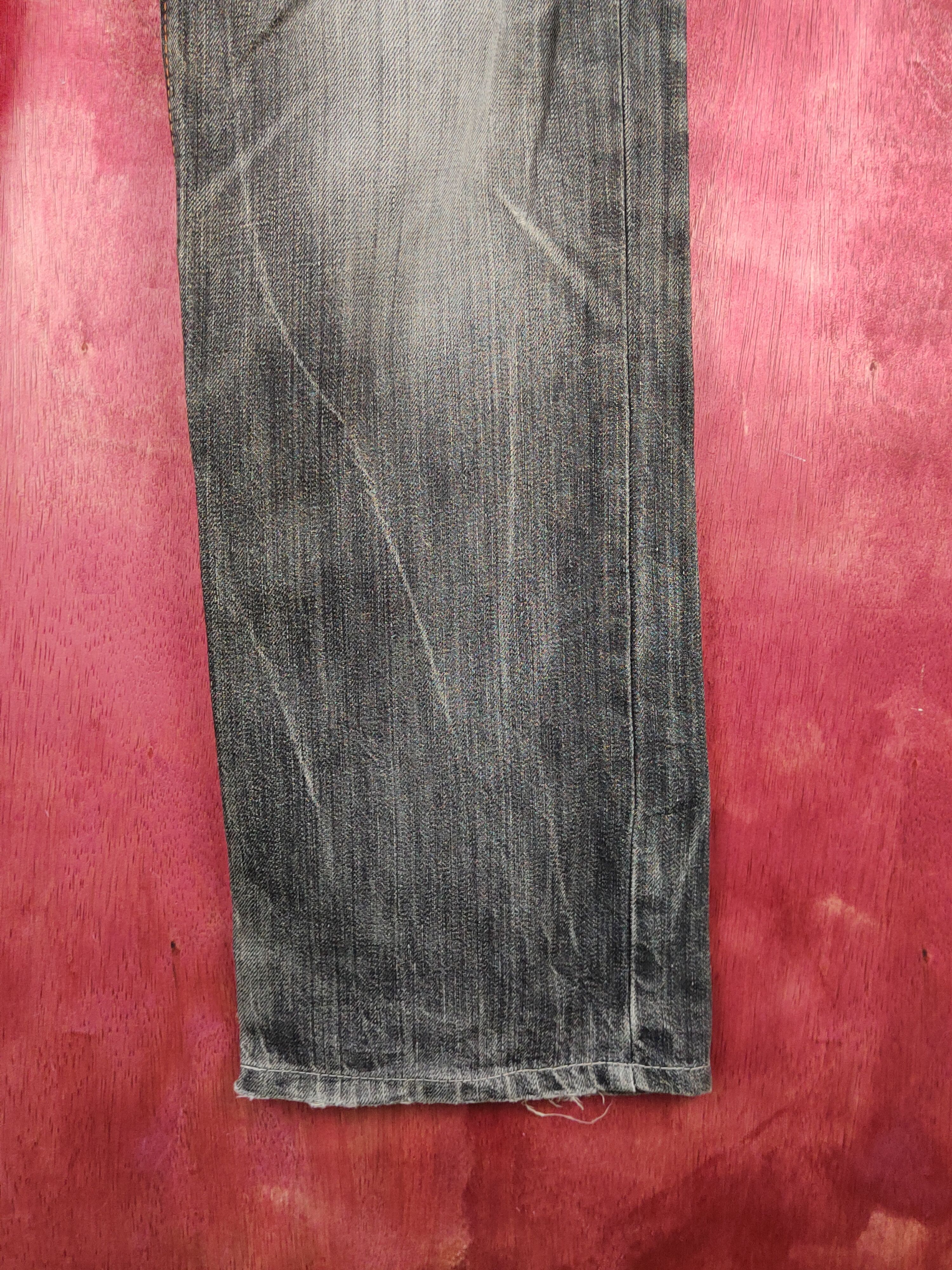 Edwin Edwin Black Faded Distressed Ripped Jeans #S1630 Size US 33 - 7 Thumbnail
