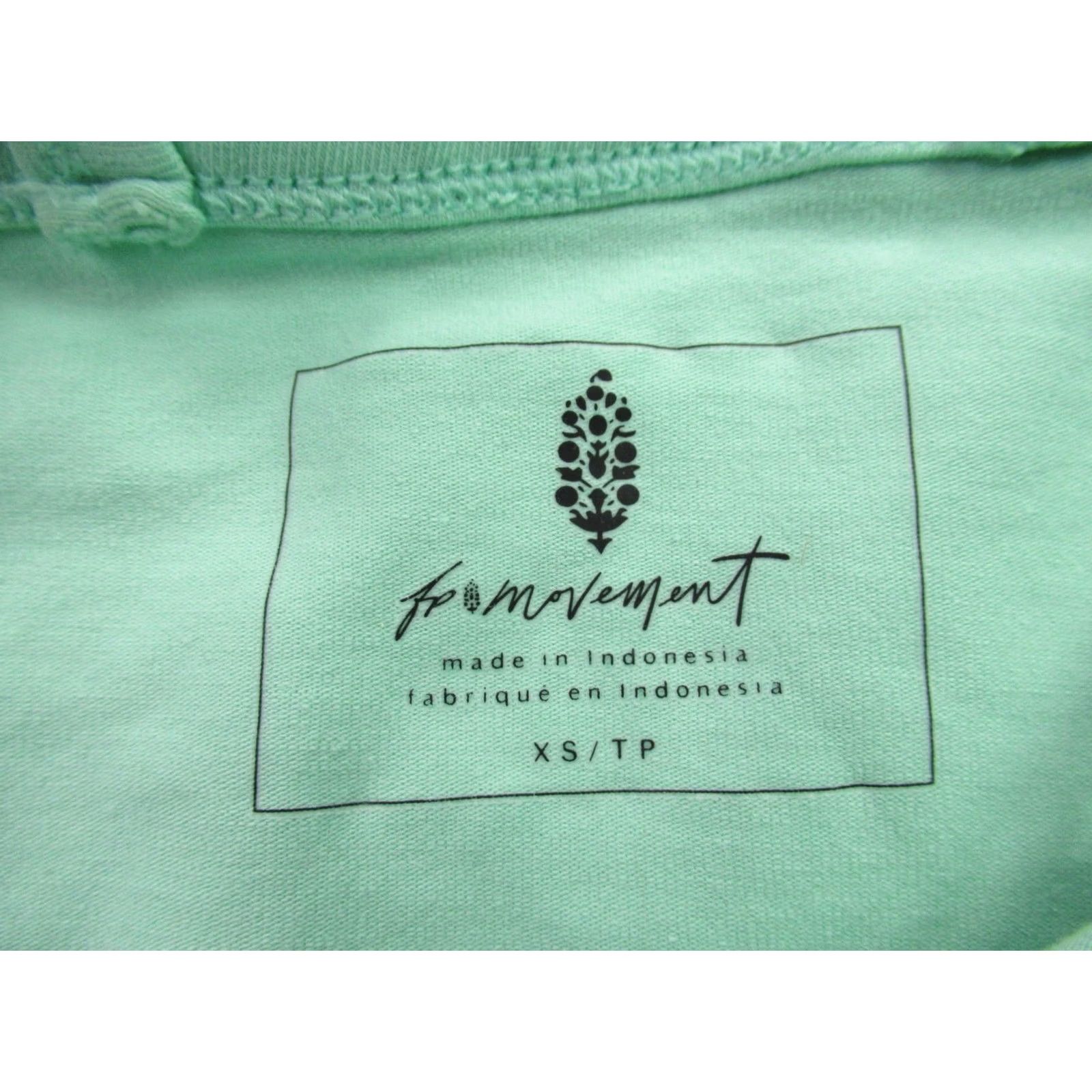 Free People Free People Shirt Womens XS Sleeveless Square Neck Pullover Lightweight Green Size XS / US 0-2 / IT 36-38 - 4 Thumbnail